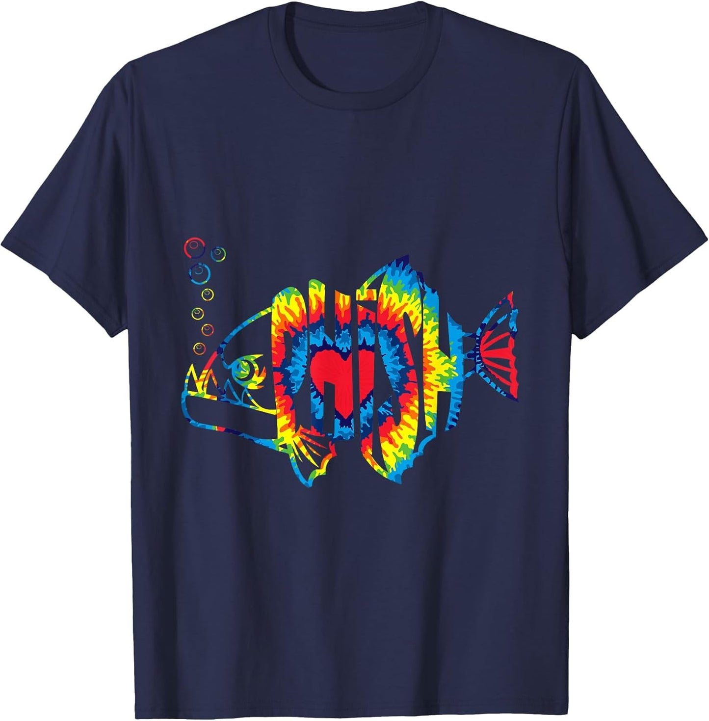 Colorful Phish-Jam, Tie-Dye for Fisherman, Fish Outfits