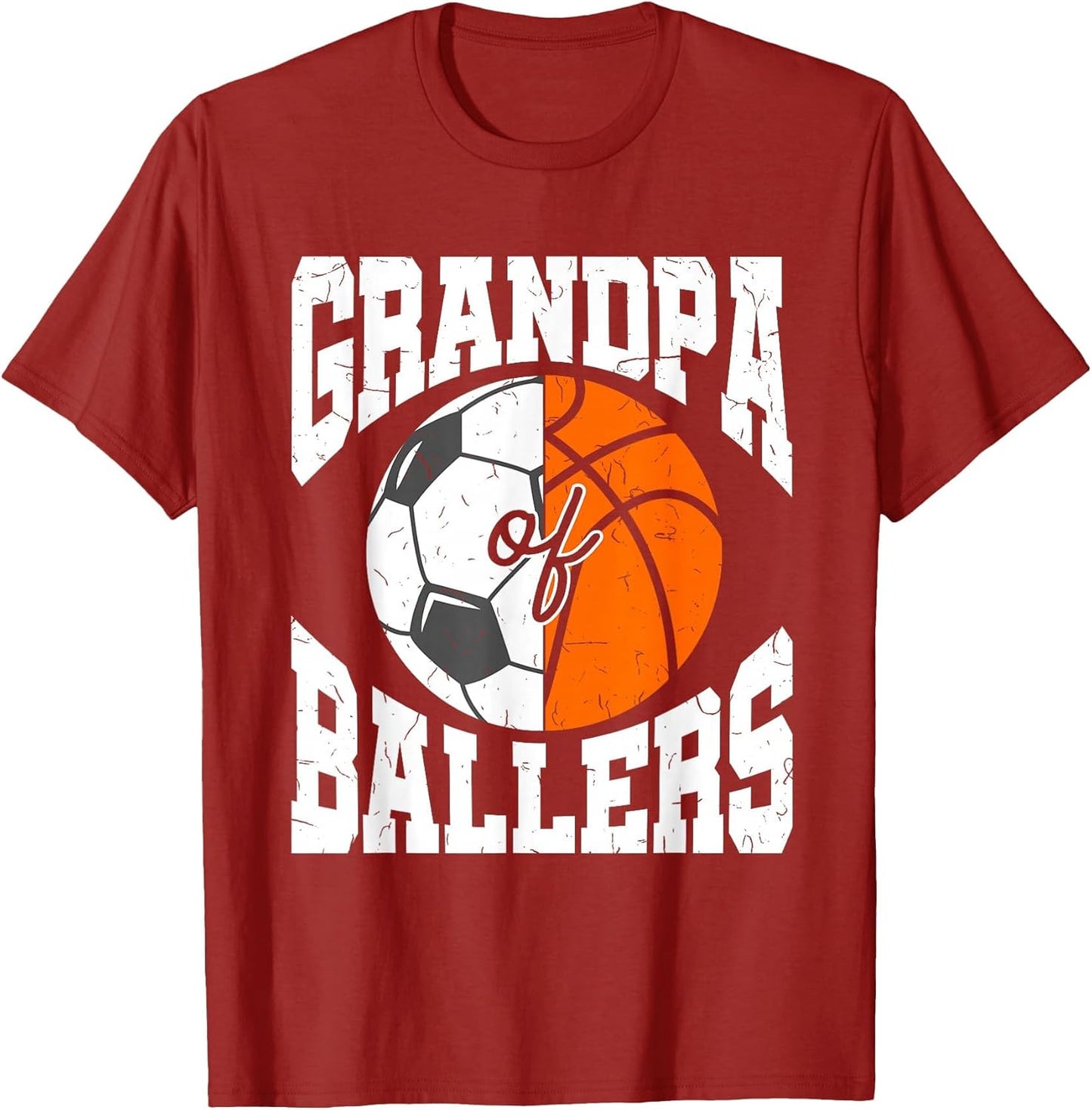 Grandpa of Ballers Ball Grandfather Basketball Soccer