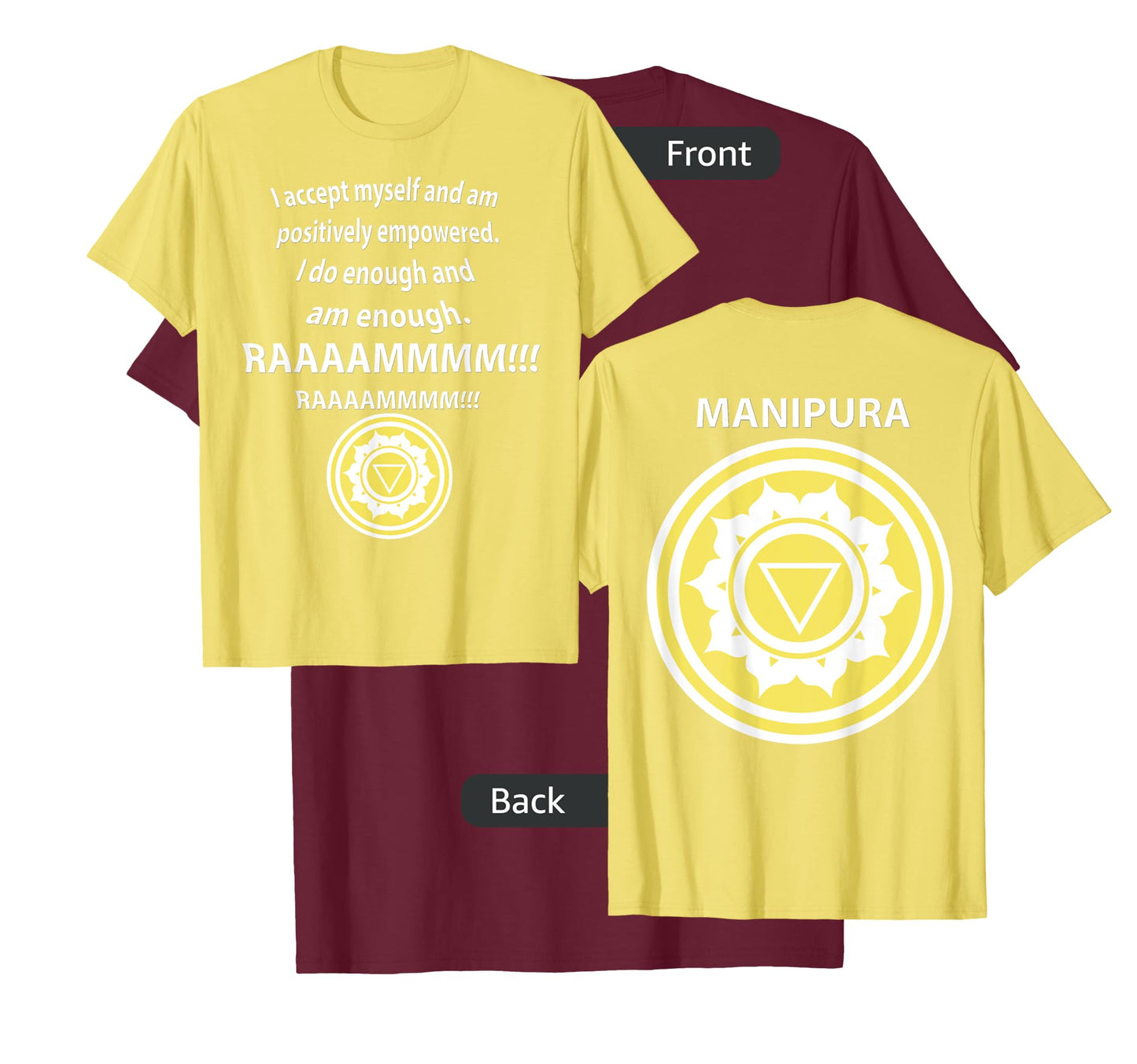 SOLAR PLEXUS CHAKRA MANIPURA T-shirt Tantra Yoga MEDITATION