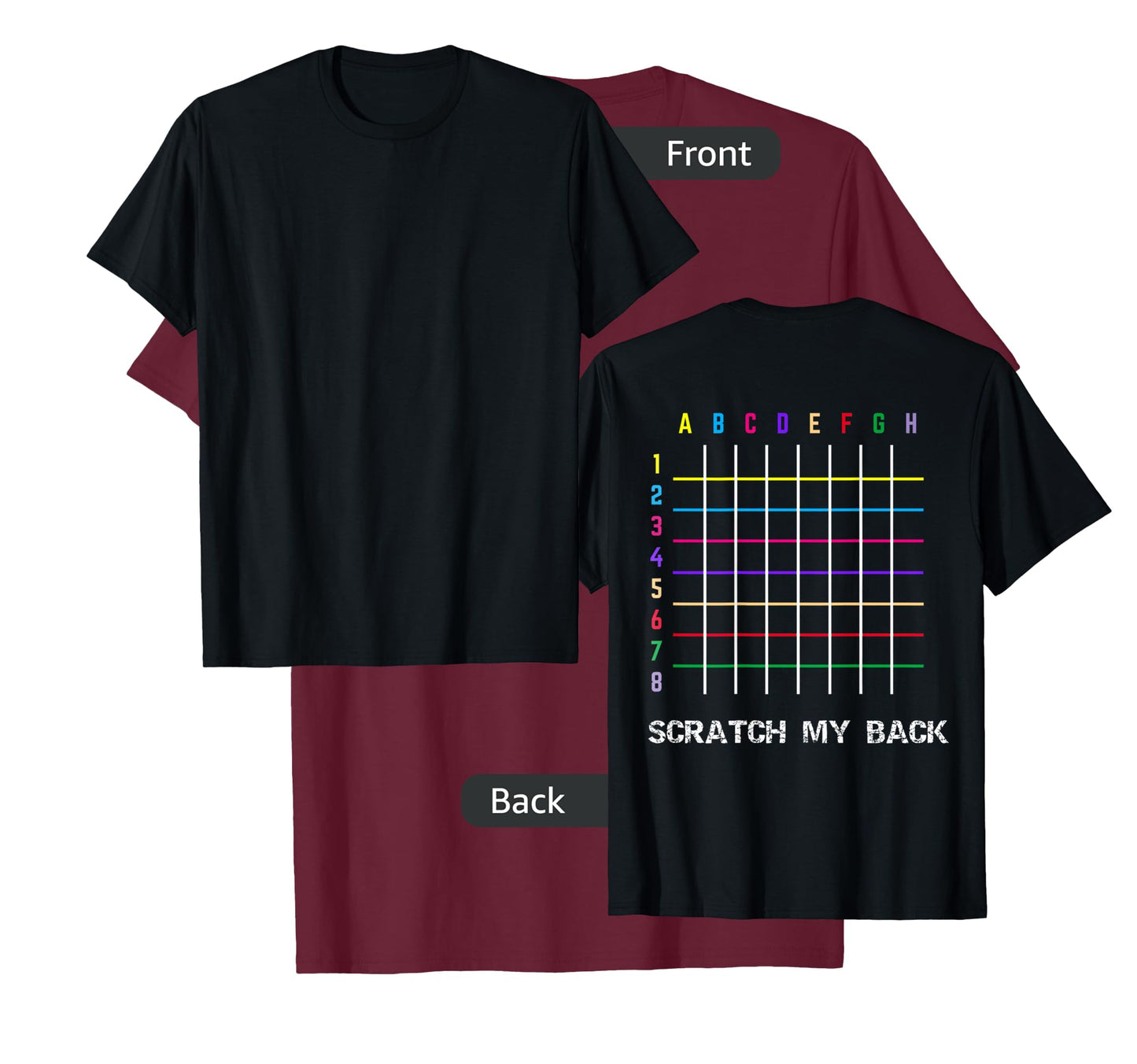 Please Scratch Me Backscratching Grid T-Shirt