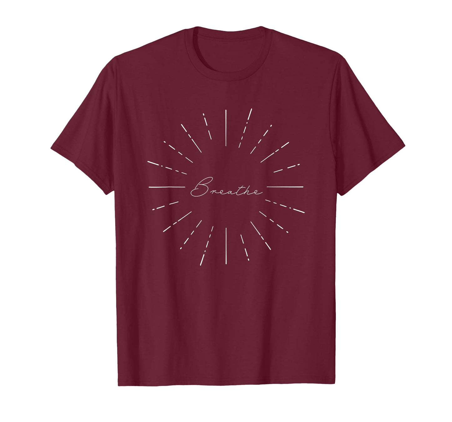 'Breathe' Starburst Calming Peaceful Breathwork Method Yoga T-Shirt