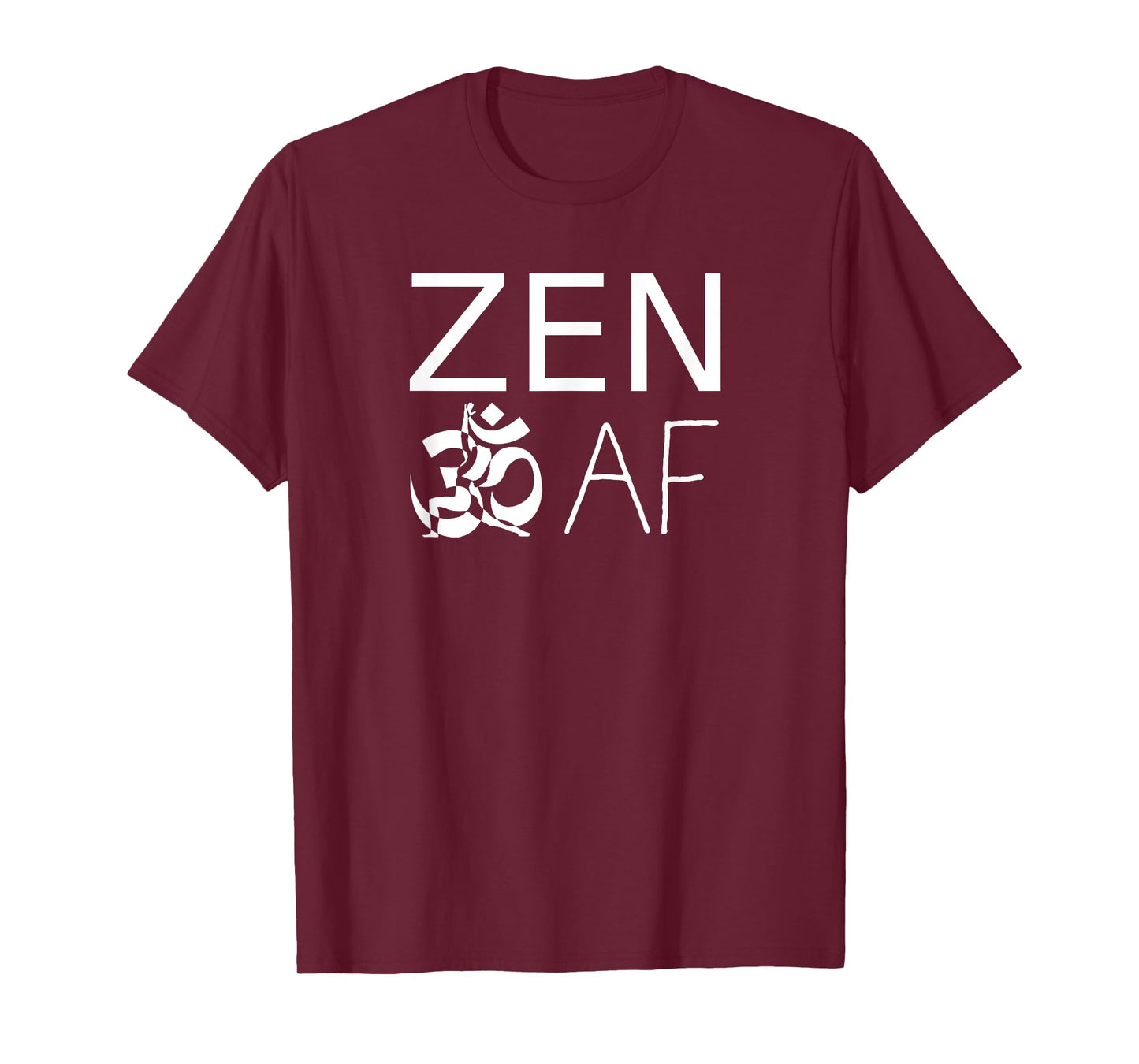 ZEN AF Ohm Sign Yoga Warrior T-Shirt