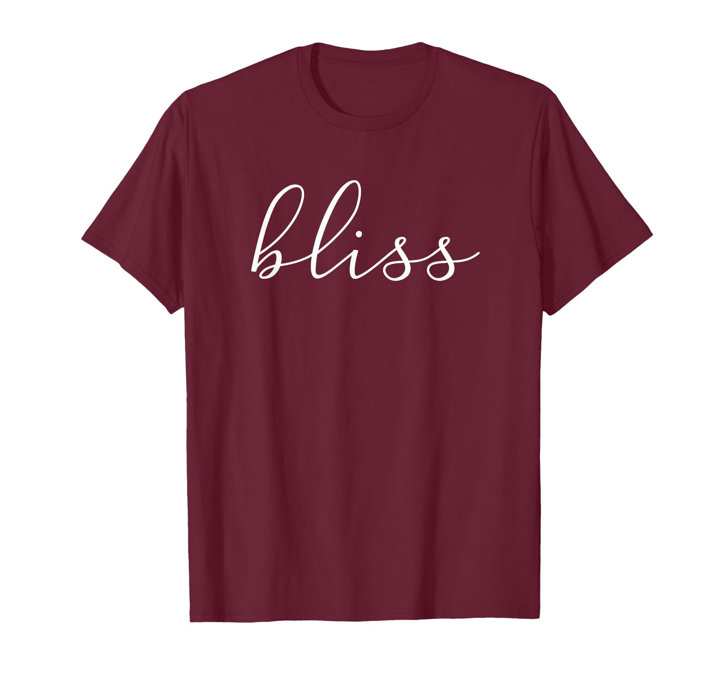 BLISS T-shirt Script Font Yoga T-Shirt