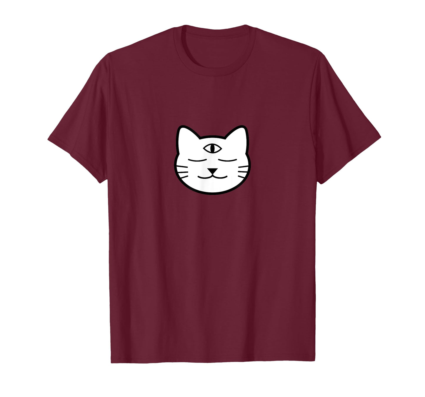 Three-Eyed Cat Third Eye Chakra Yoki Mascot Yoga Meditation T-Shirt