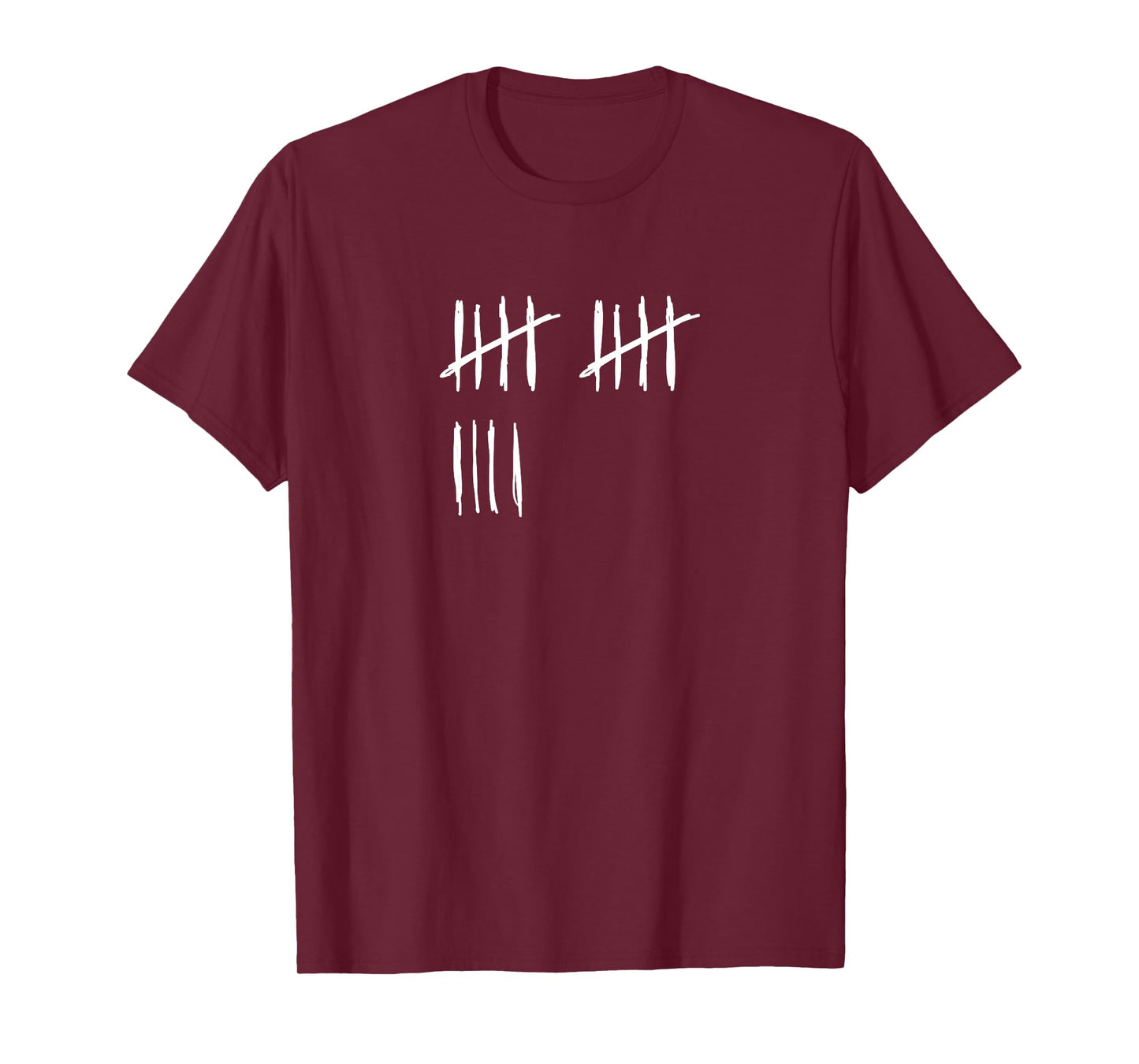 14 Years Done 14th Birthday Old Funny Tally Marks Counting T-Shirt