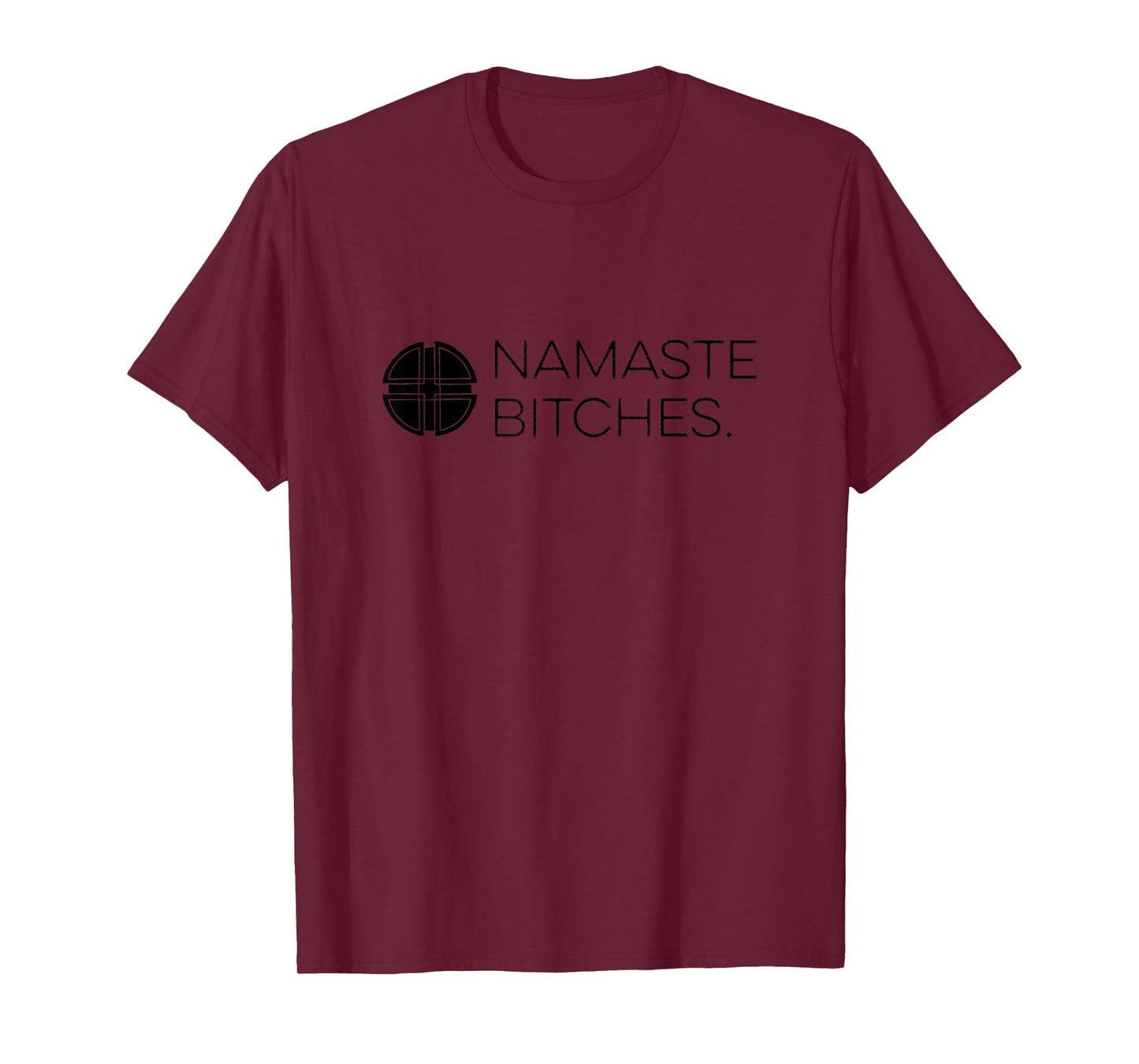 Zen AF | Mindfulness Designs Grey Namaste Bitches Yoga T-Shirt X-Small