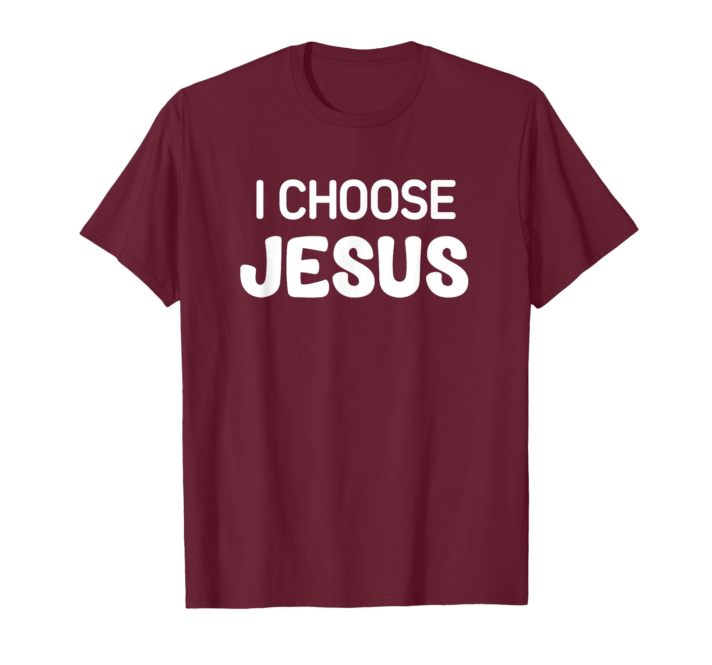 I Choose Jesus, Faith, Christian, Life Quotes T-Shirt, Small, Black