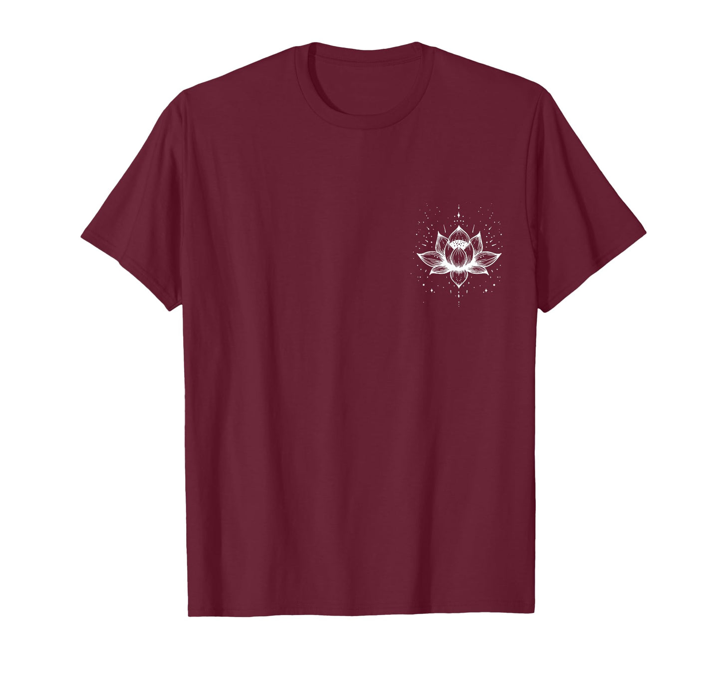 Lotus Flower Pocket Mindfulness Minimalist Meditation T-Shirt