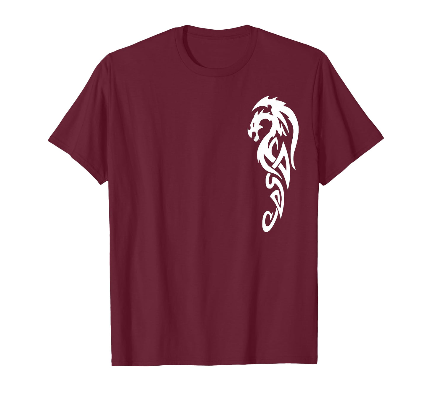 White Tribal Dragon Martial Arts T-Shirt