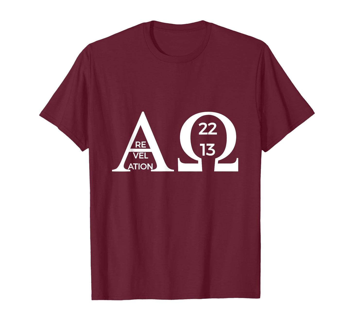 Revelation 22:13 Alpha Omega T-Shirt Bible Christian Shirt T-Shirt
