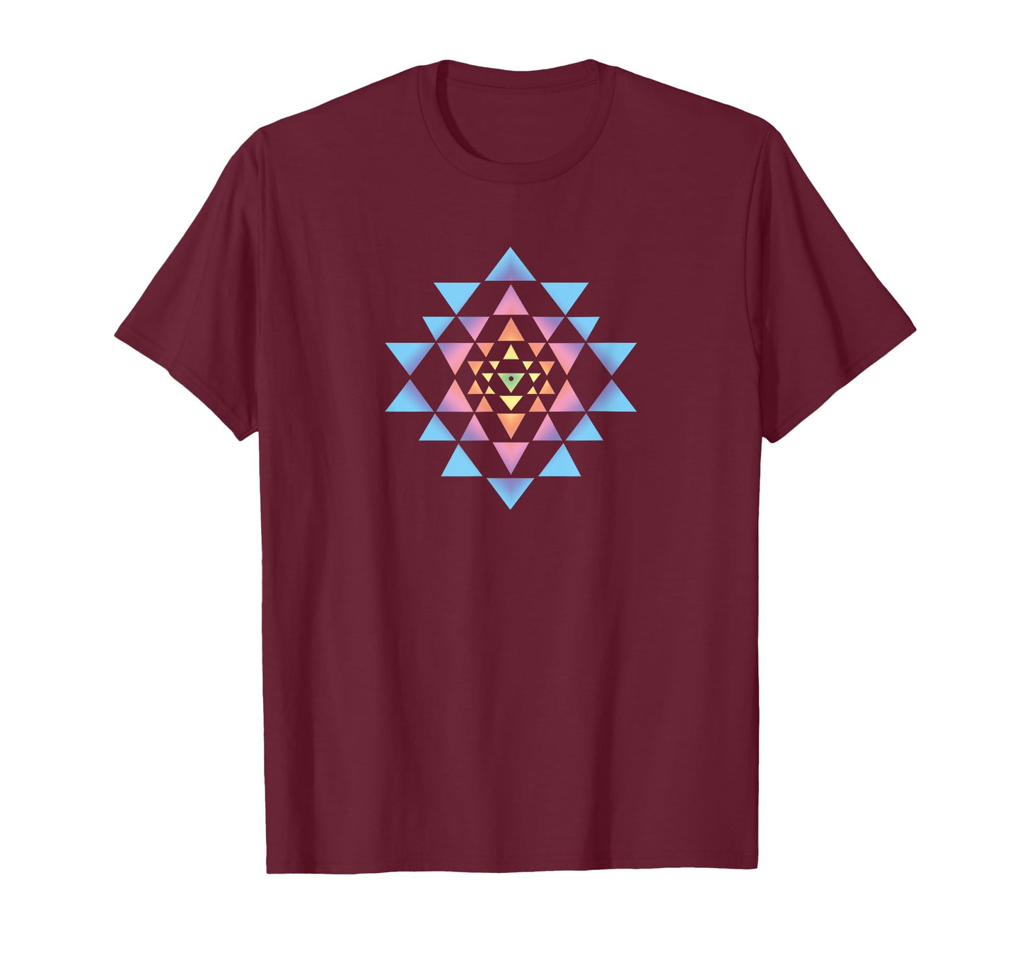 Shri Yantra Buddhism Meditation Heart Chakra Yoga Om Buddha T-Shirt