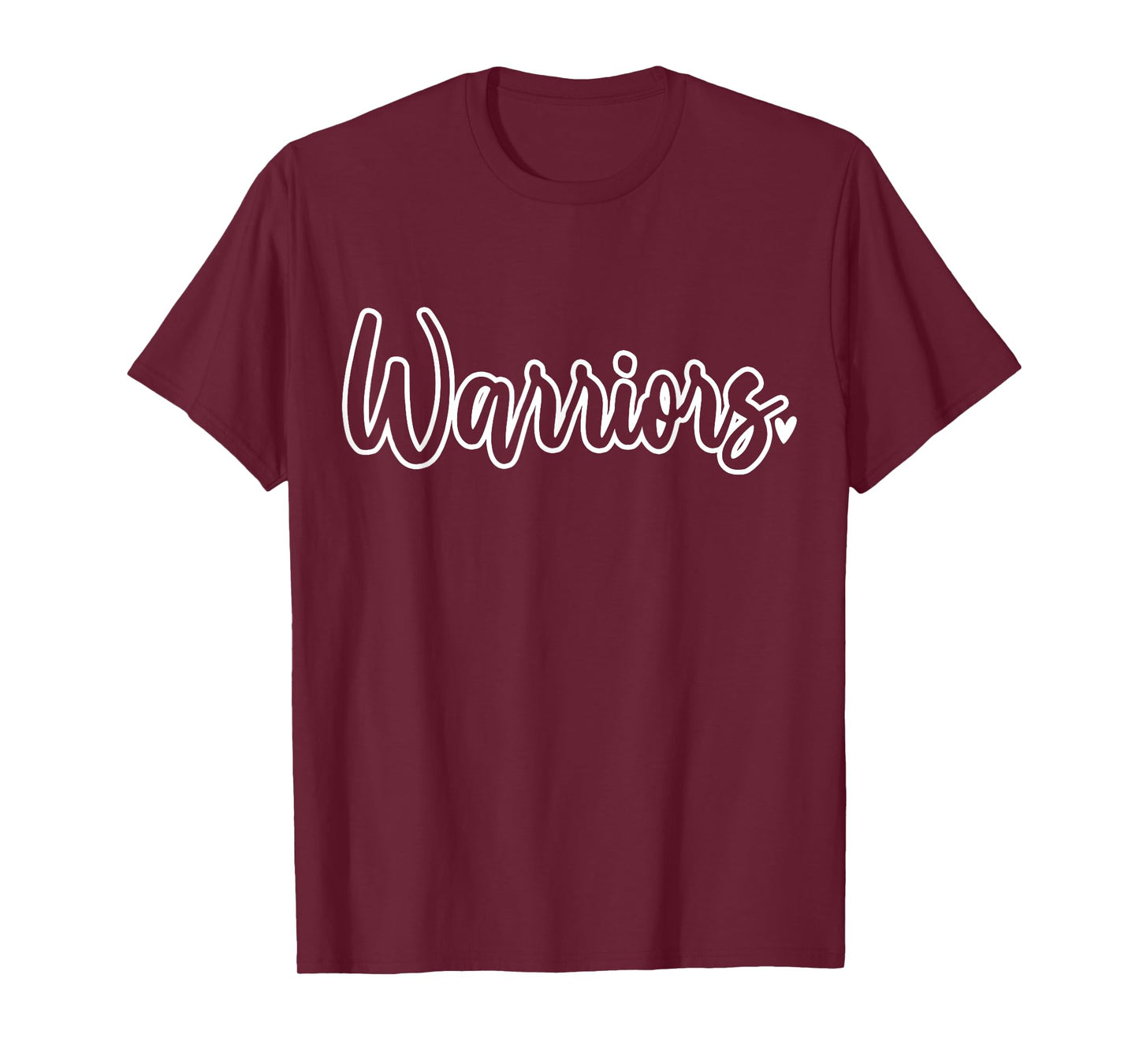 Warriors School Sports Fan Team T-Shirt