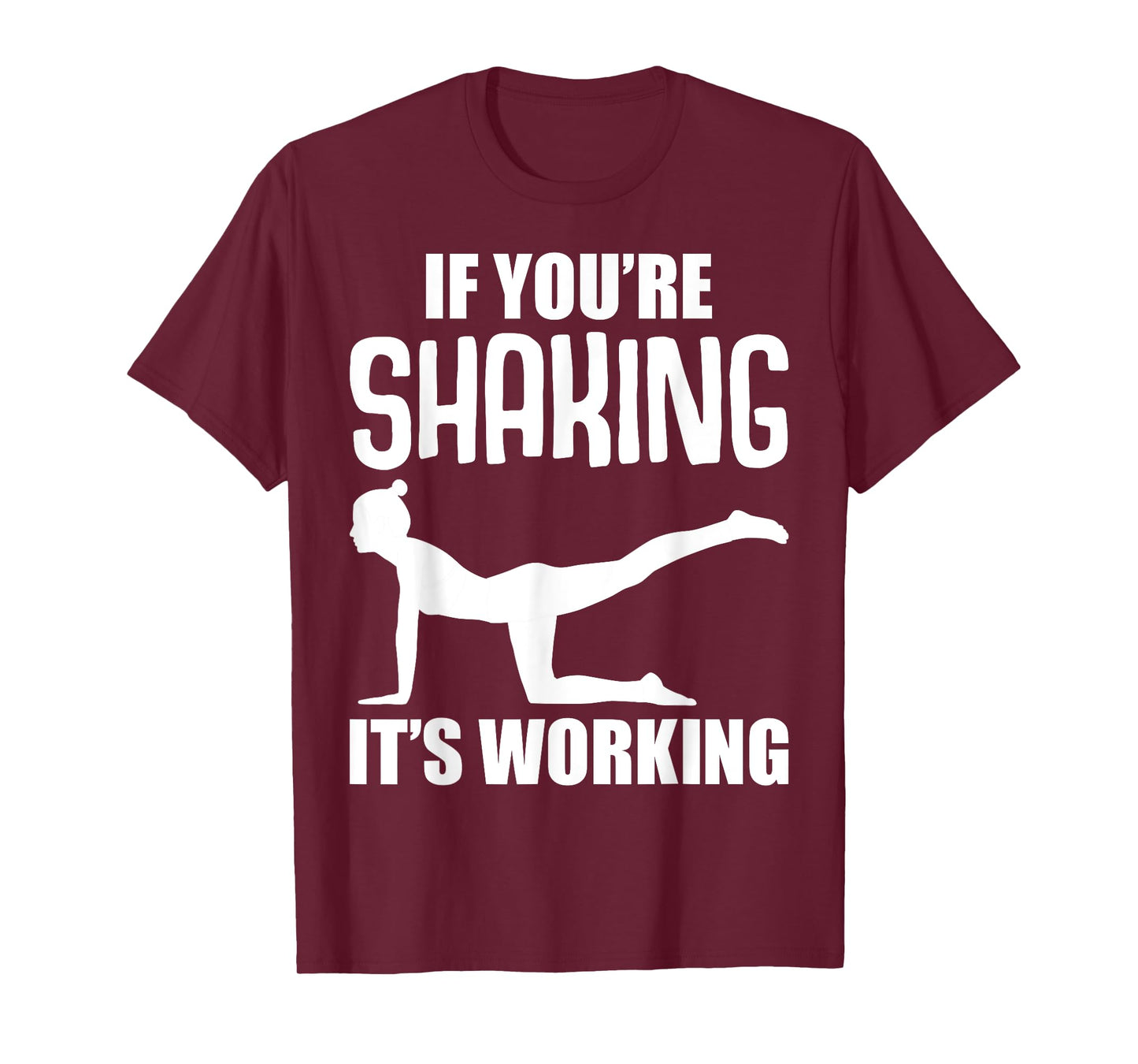 Cool Pilates Gifts Black Unisex-Adults Classic Fit Cotton Polyester Workout T-Shirt Small