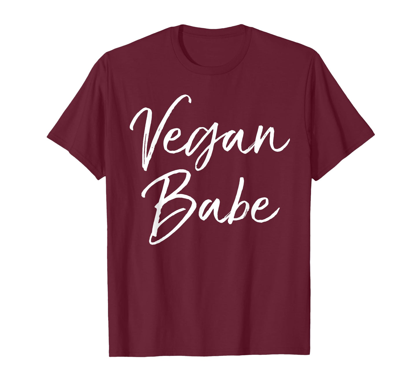 Vegan Babe Shirt Girl Cute Calligraphy Vegan Shirt for Women