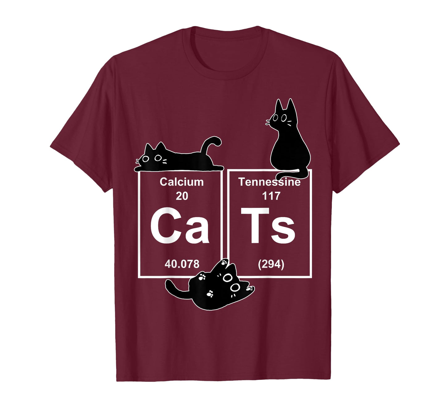 Cat Chemistry Periodic Table Funny Gifts Cat Dad, Cat Mom T-Shirt