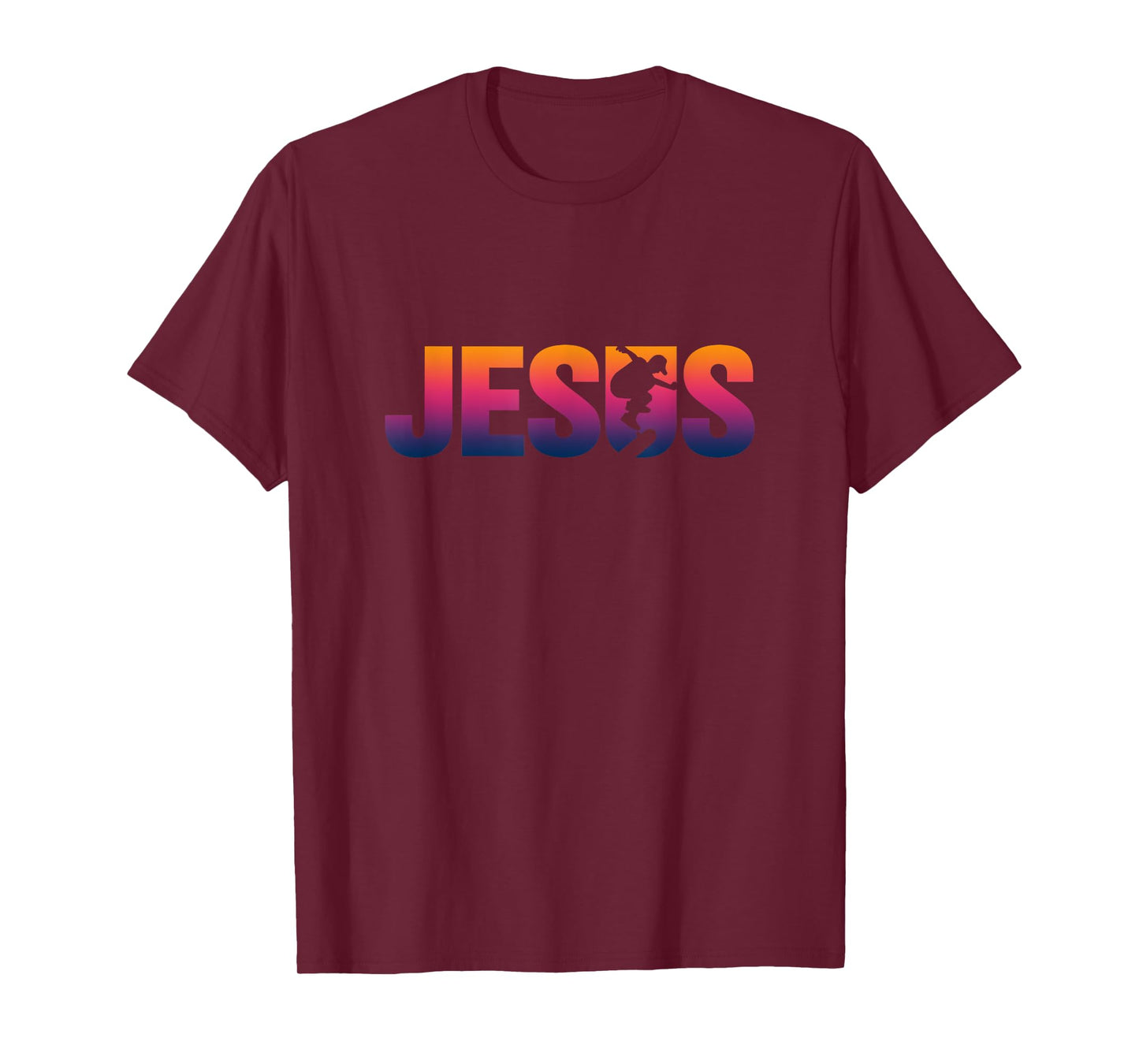 Jesus Christian Skateboard Retro Skater Vintage Style TShirt T-Shirt