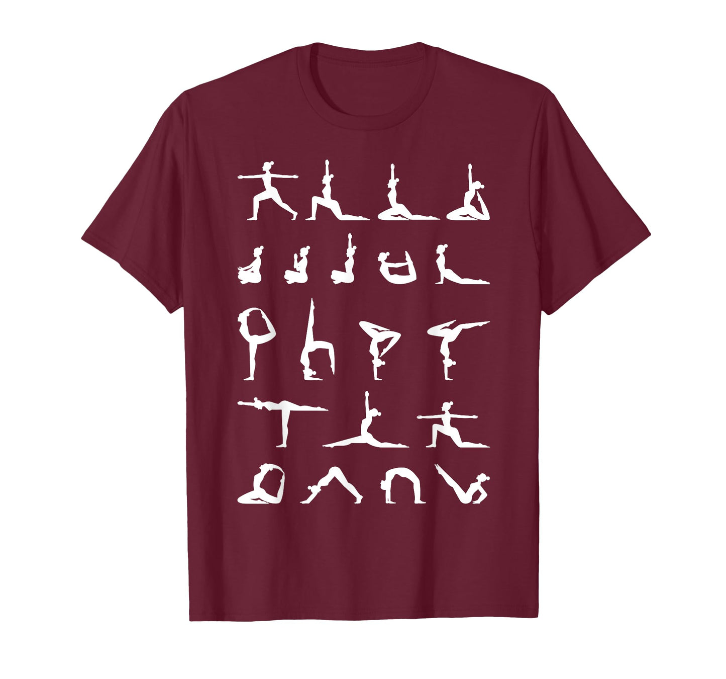Yoga Poses Shirt: Funny Asana Yoga Lover Gift T-Shirt