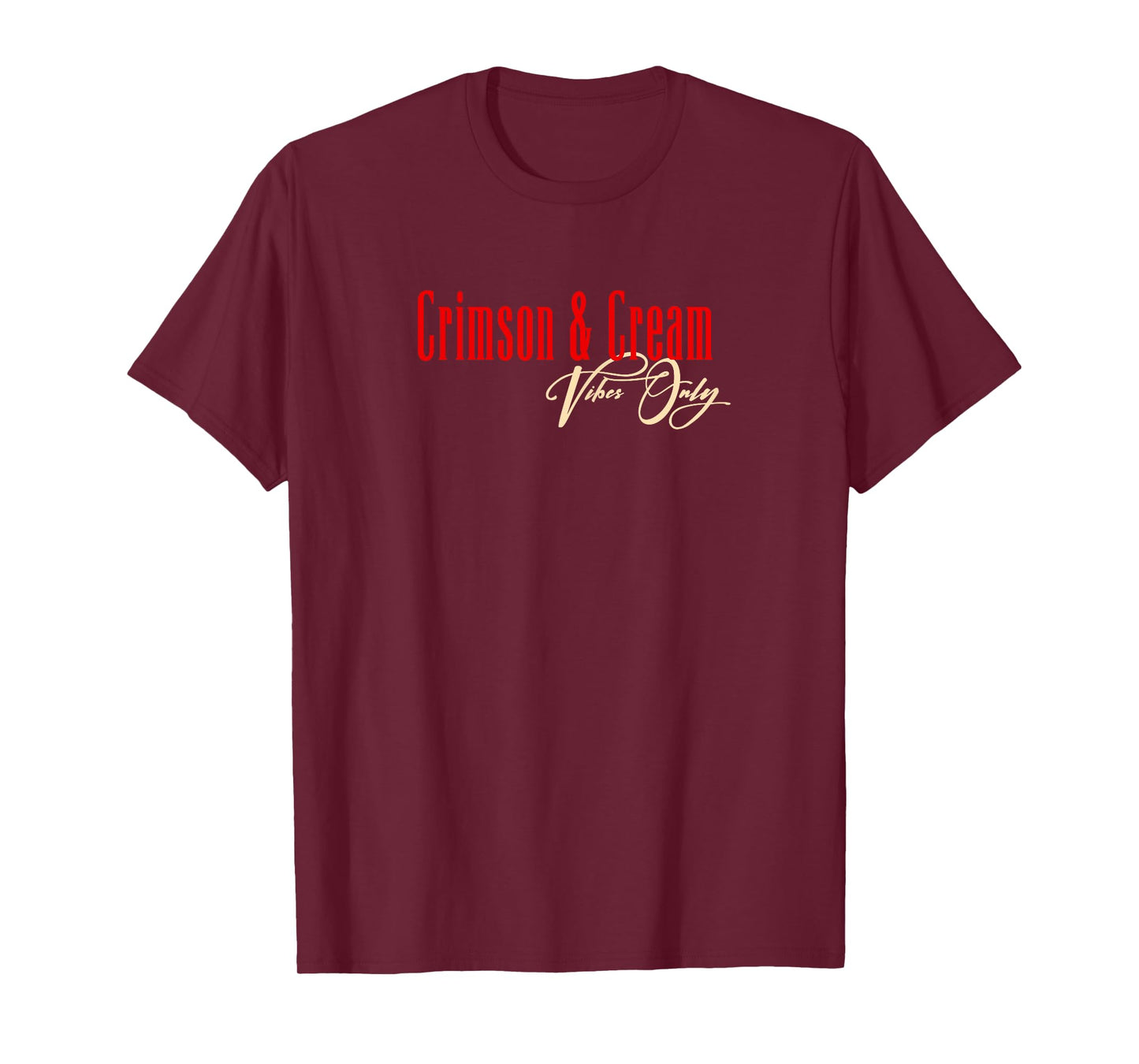 Only DST Crimson and Cream Vibes T-Shirt