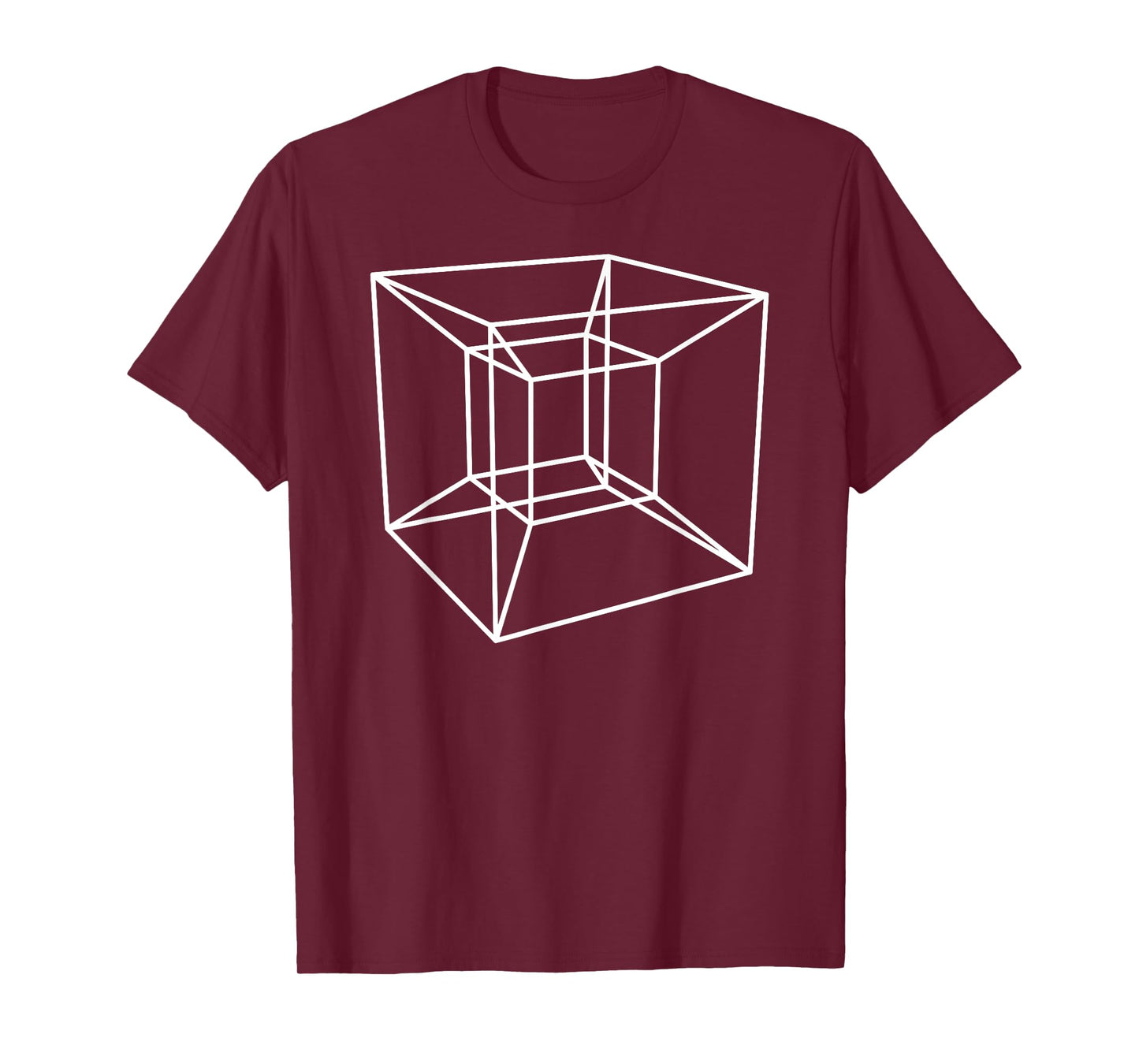 Tesseract Hypercube Sacred Geometry T-Shirt