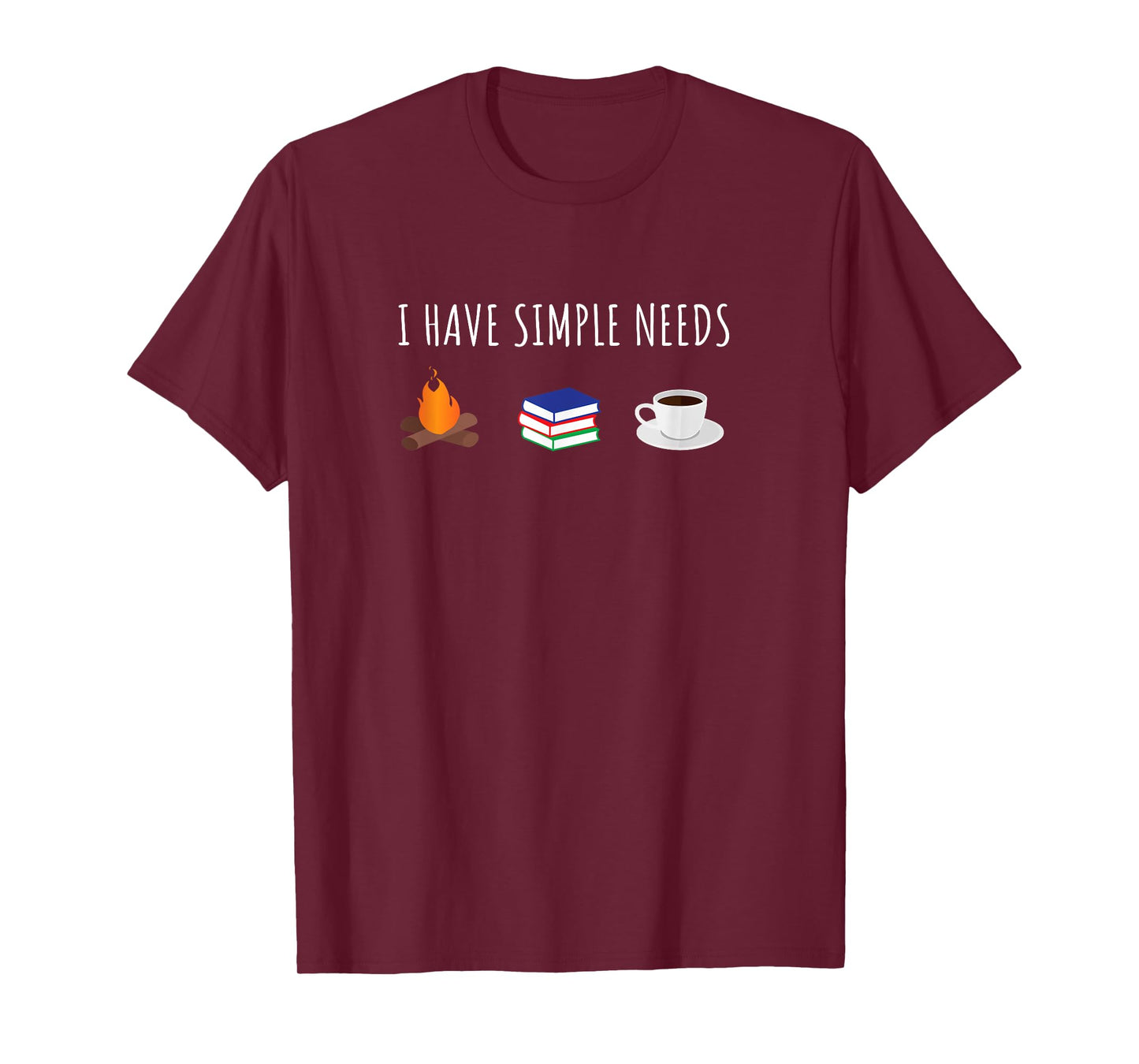 Funny Love Camping Reading Coffee T-Shirt