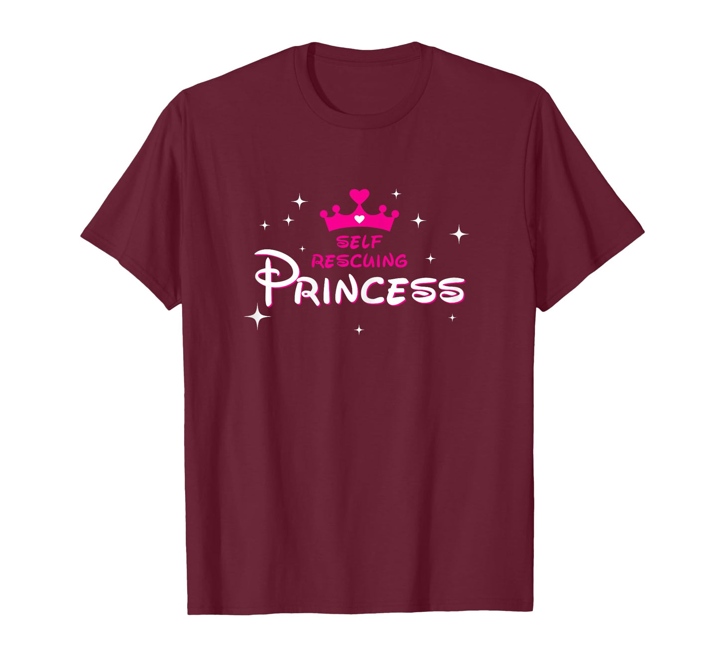 Womens Self Rescuing Princess Shirt | Fun Strong Confident Women