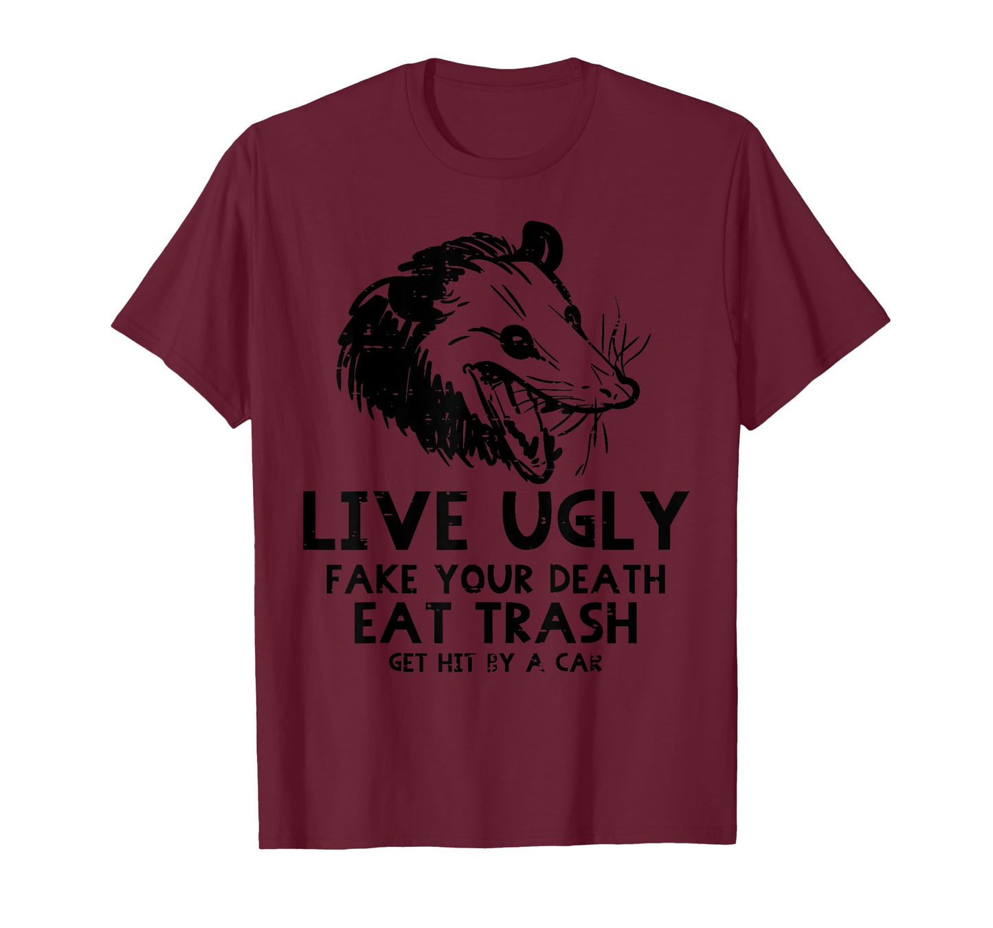 Opossum Live Ugly Fake Your Death Funny Possum Men Women Kid T-Shirt