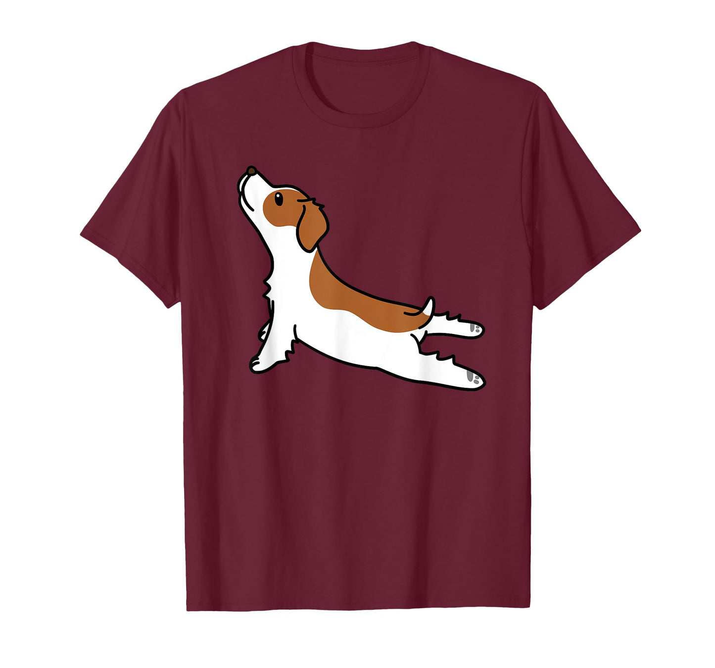 Epagneul Breton Yoga Pose Funny Dog Gift T-Shirt