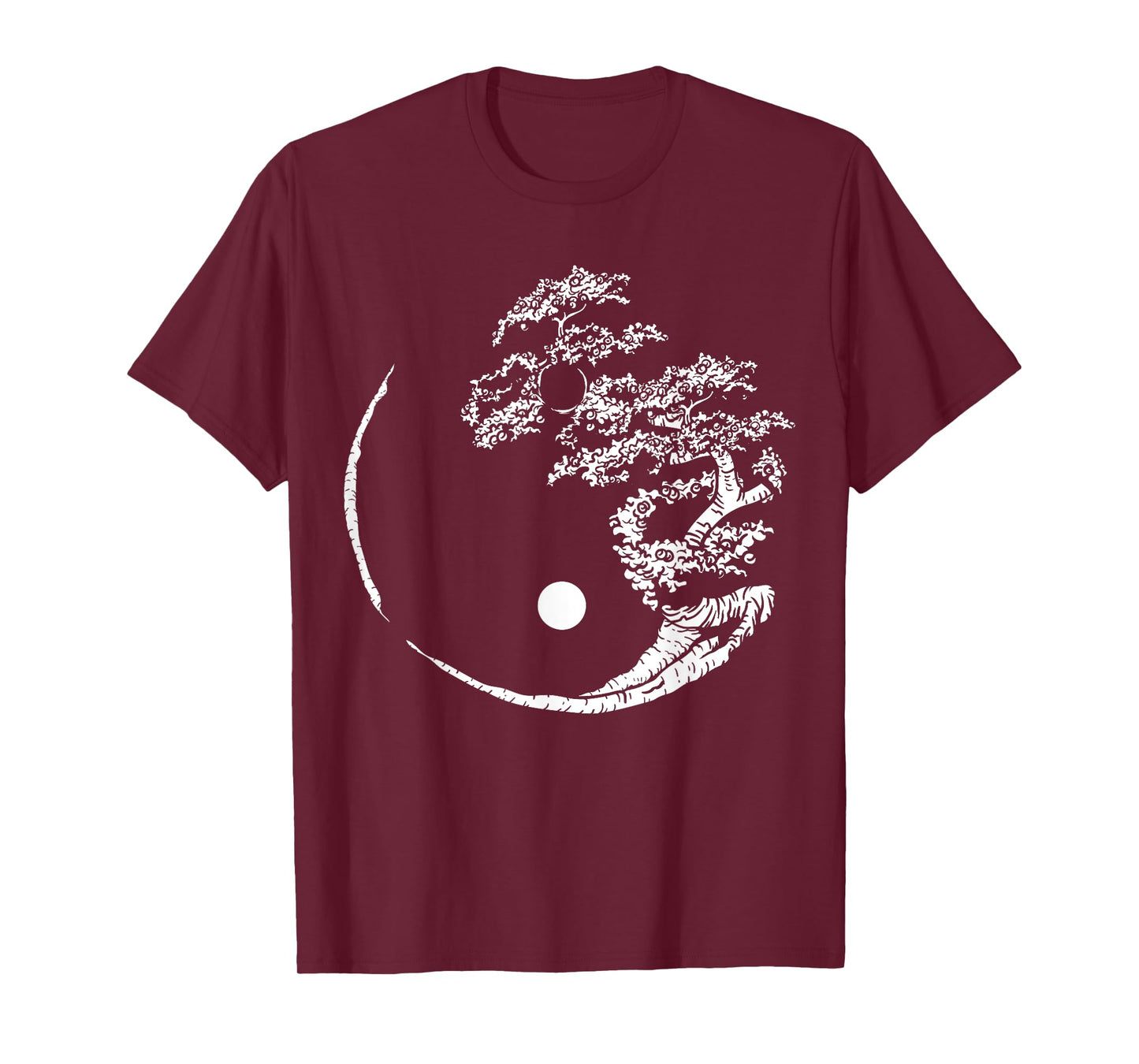 Mandala Yin Yang Bonsai Tree Funny Hippie Gift For Men Women T-Shirt