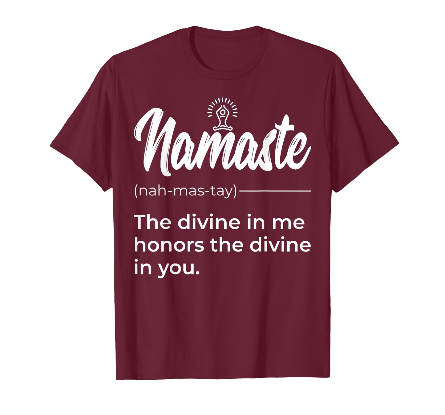 Namaste Buddha Lotus Definition Quotes Yoga Lover T-Shirt