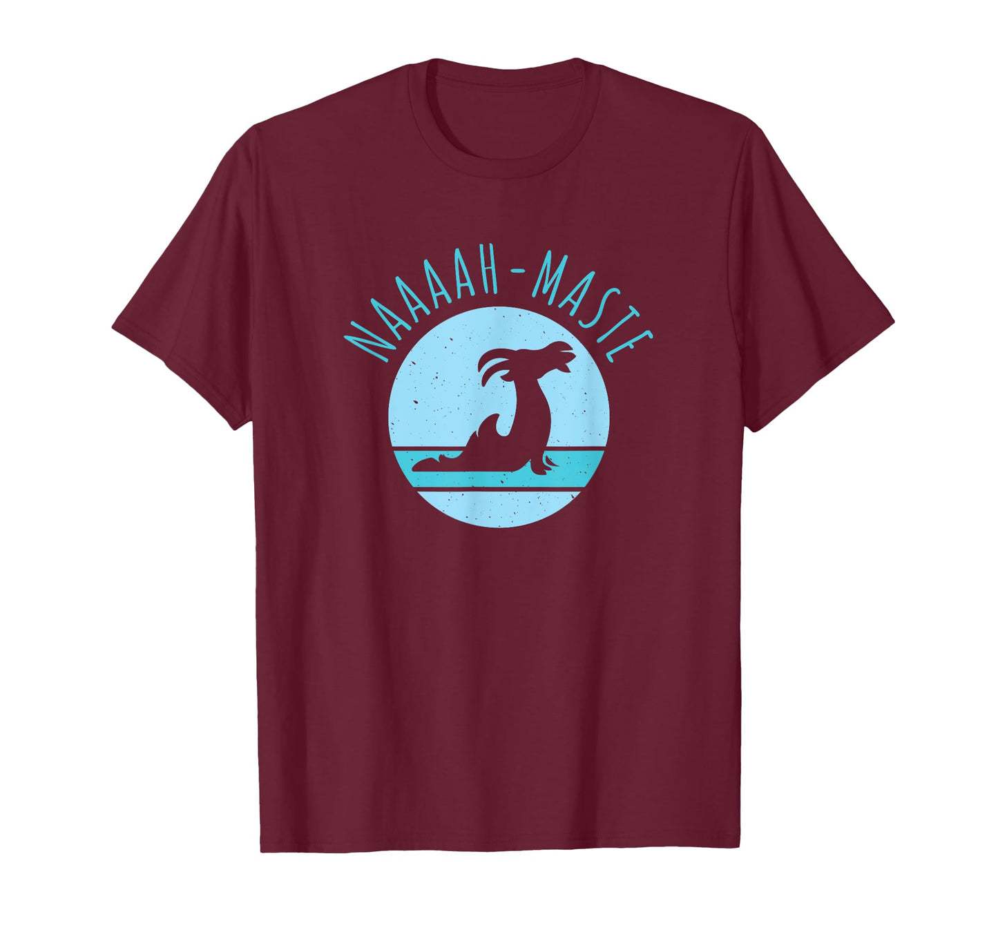 Funny Naaaah-maste Goat Yoga Namaste T-Shirt, Small, Black