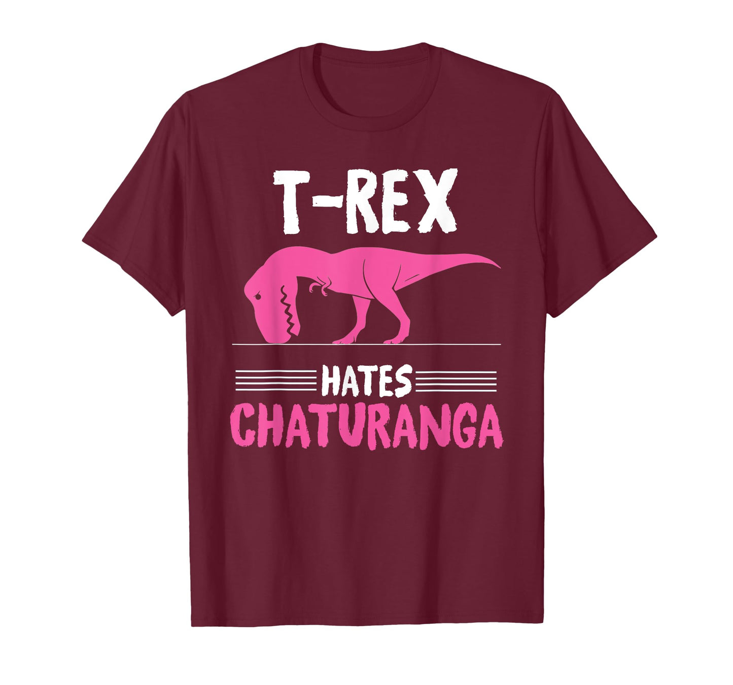 T-Rex Hates Chaturanga - Yoga Graphic T-Shirt