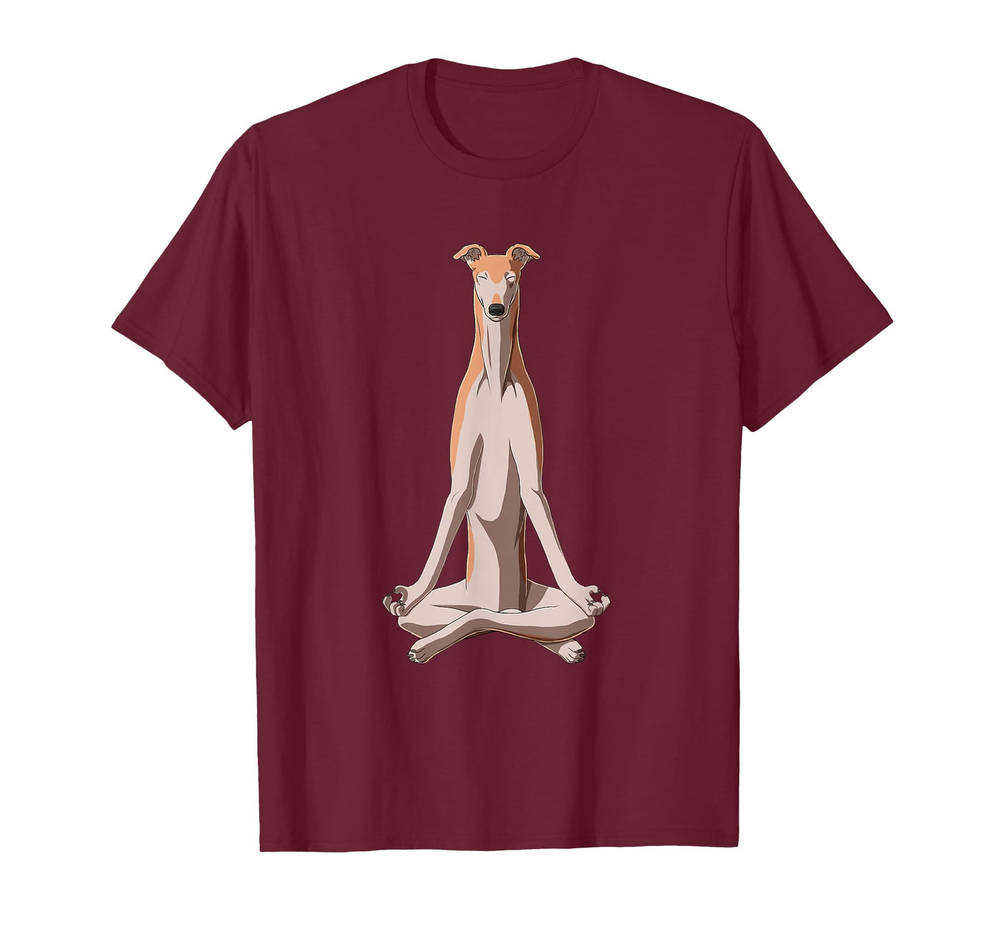 Funny Yoga Dog Greyhound T-Shirt for Men Women Kids