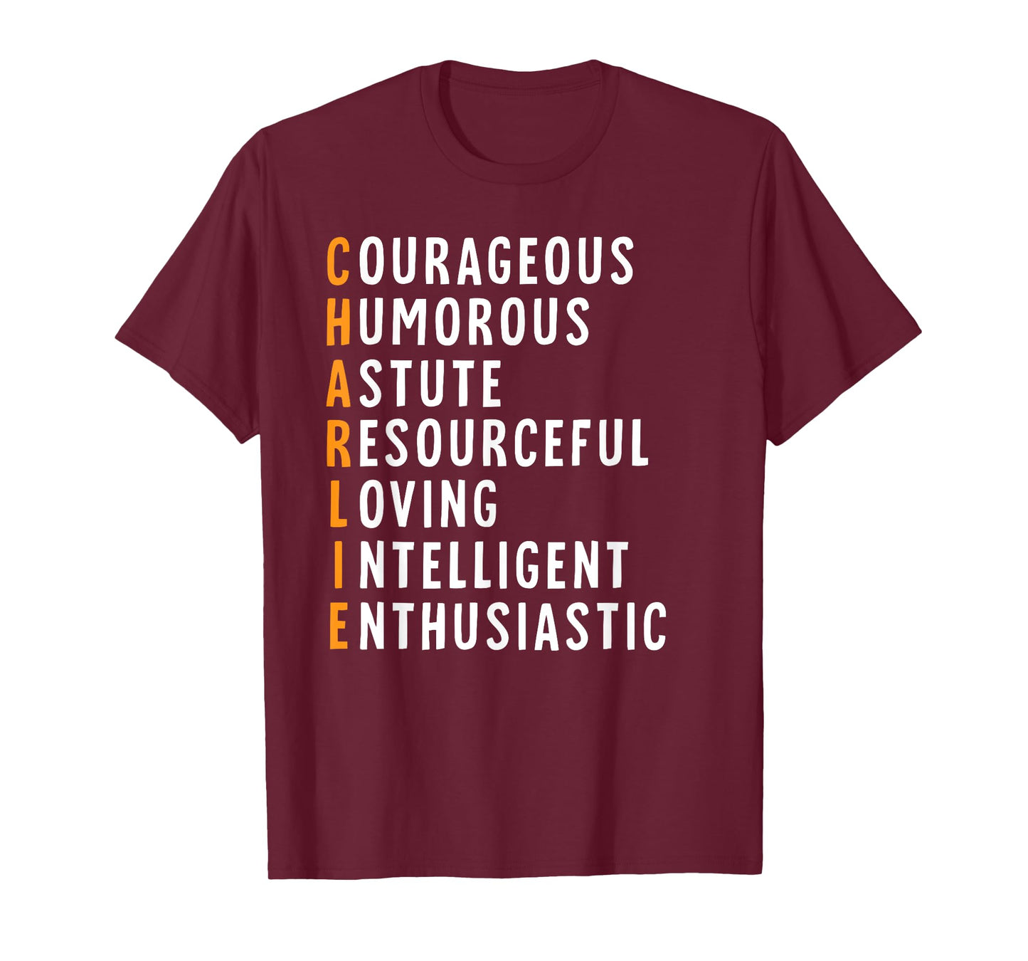 Charlie Name Definition Meaning Funny Birthday T-Shirt