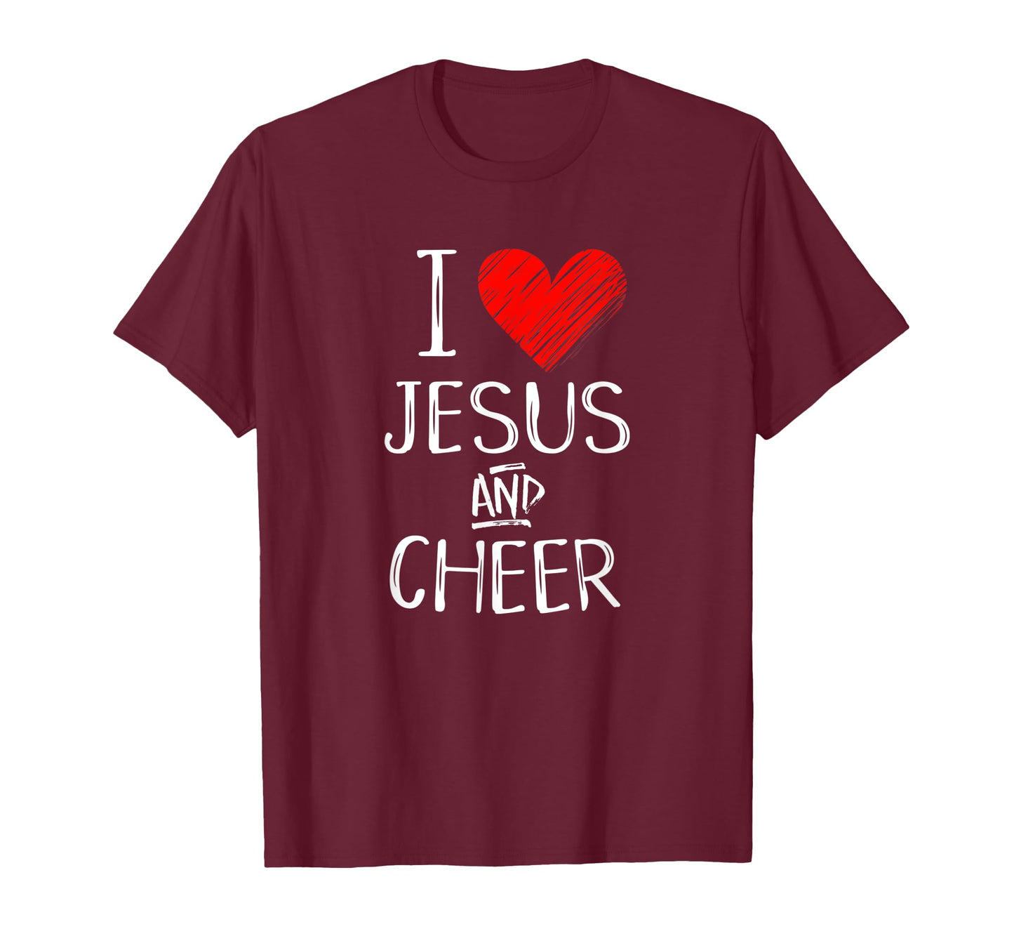 I Love Jesus And Cheer Christian Cheerleading Sport Shirt
