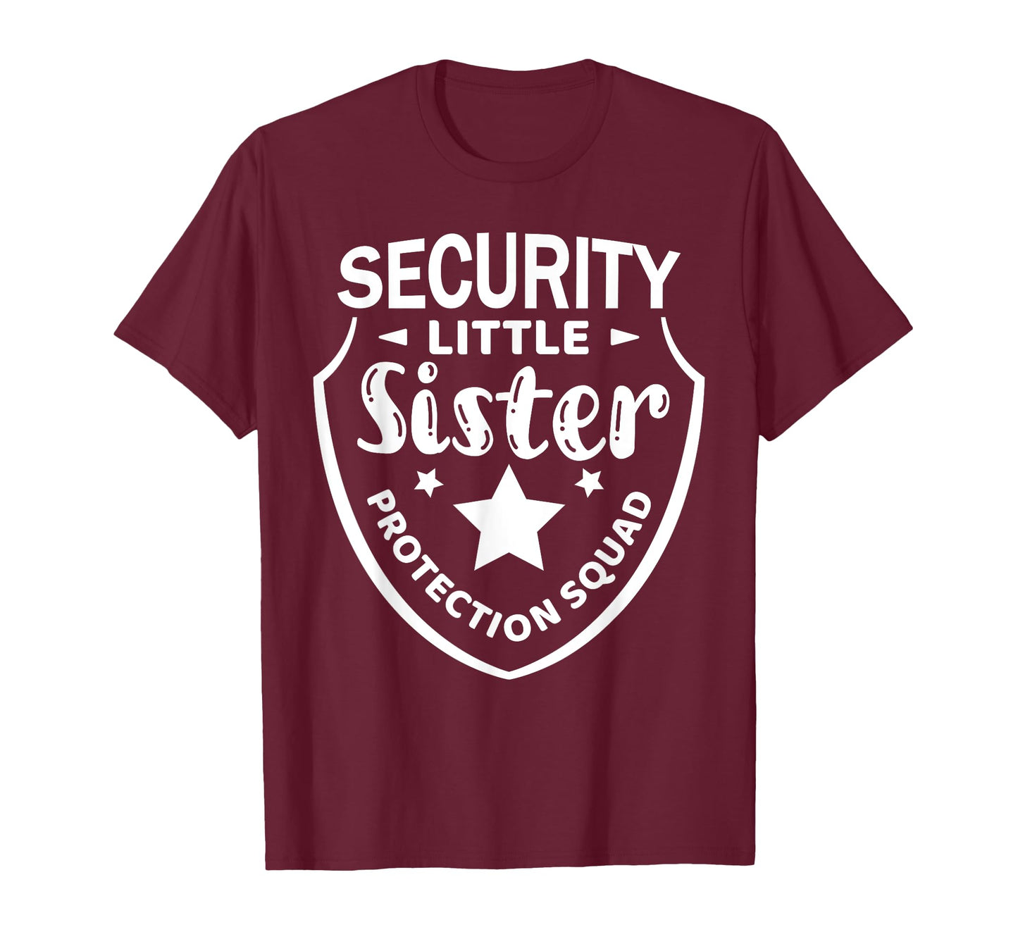 Funny Brother Security Little Sister Protection Squad Boys T-Shirt