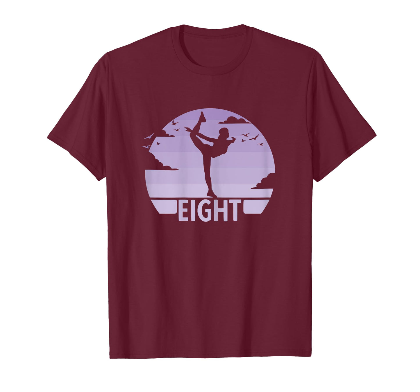 8th Birthday Gymnast Dancer 8 Years Girl Gymnastics T-Shirt