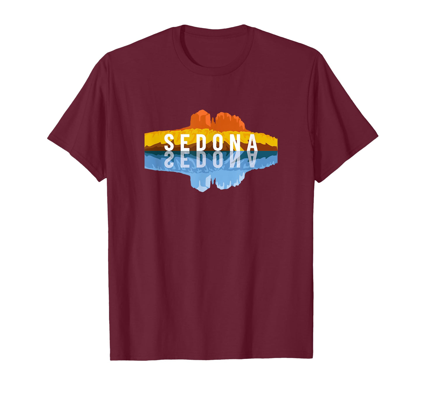 Sedona Arizona Mountain Reflections - Arizonan Climbing T-Shirt