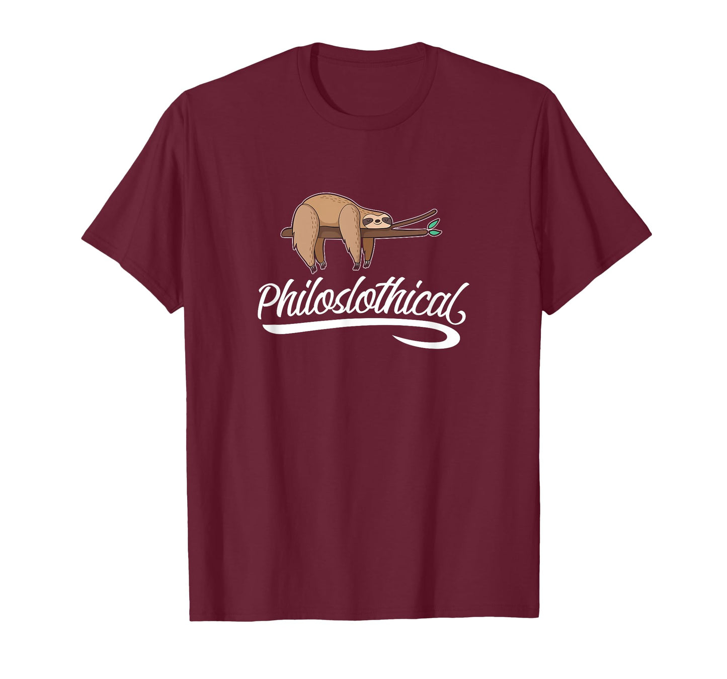 Philoslothical Sloth Funny Philosophical Pun Philosophy Gift T-Shirt