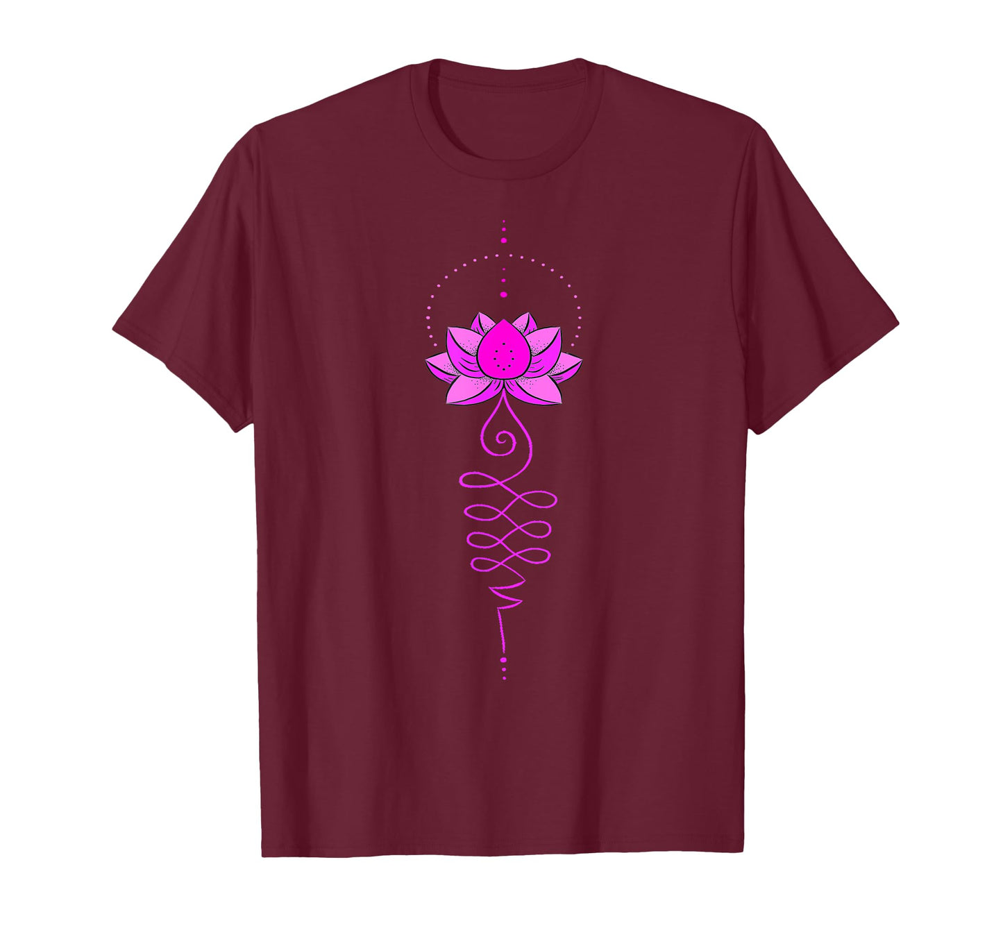 Unalome Tattoo Lotus Flower Tree Meditation Boho Zen Yoga T-Shirt