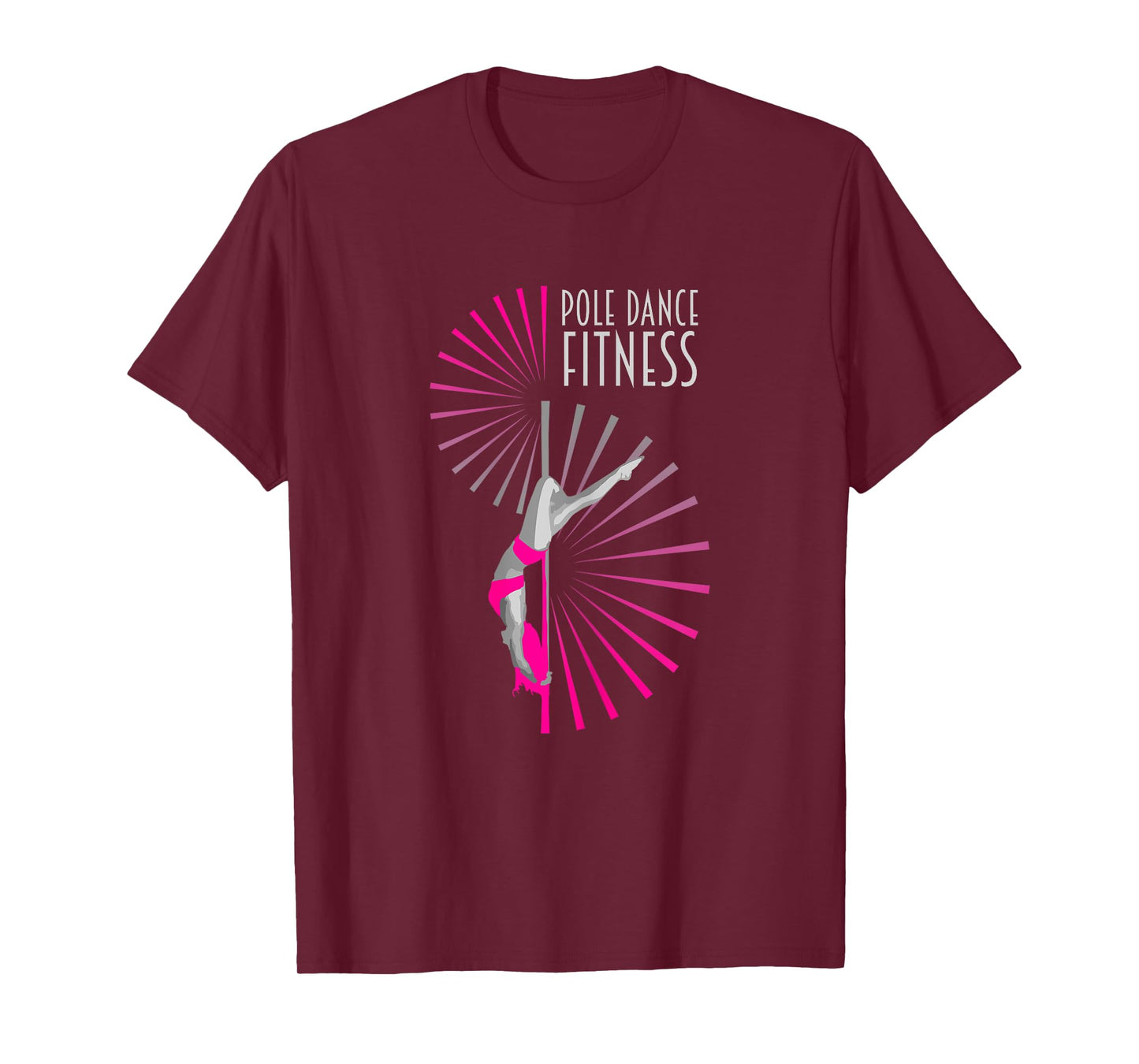 Womens Pole Fitness Dance Graphic Cute Lady Dancer Gift T-Shirt