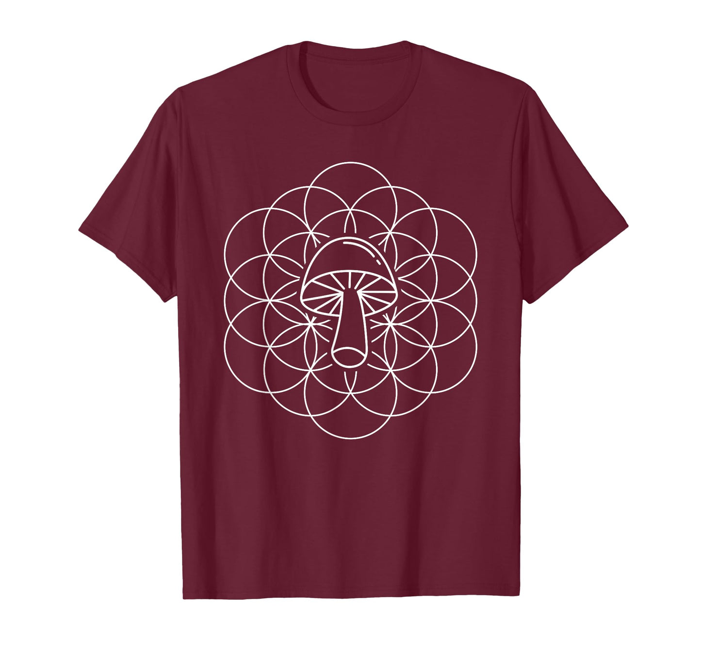 Sacred Geometry Mushroom Mycology T-Shirt T-Shirt