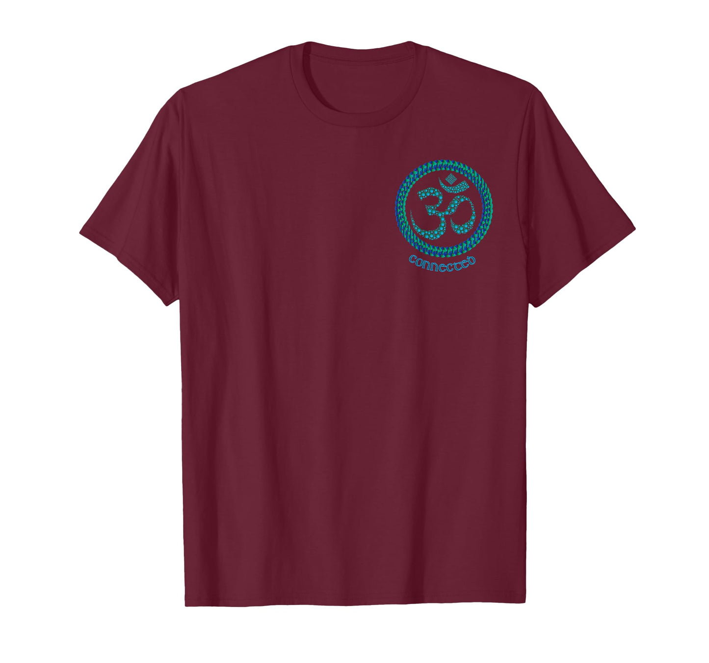 The Ohm, Om or Aum symbol. More artwork on back T-Shirt