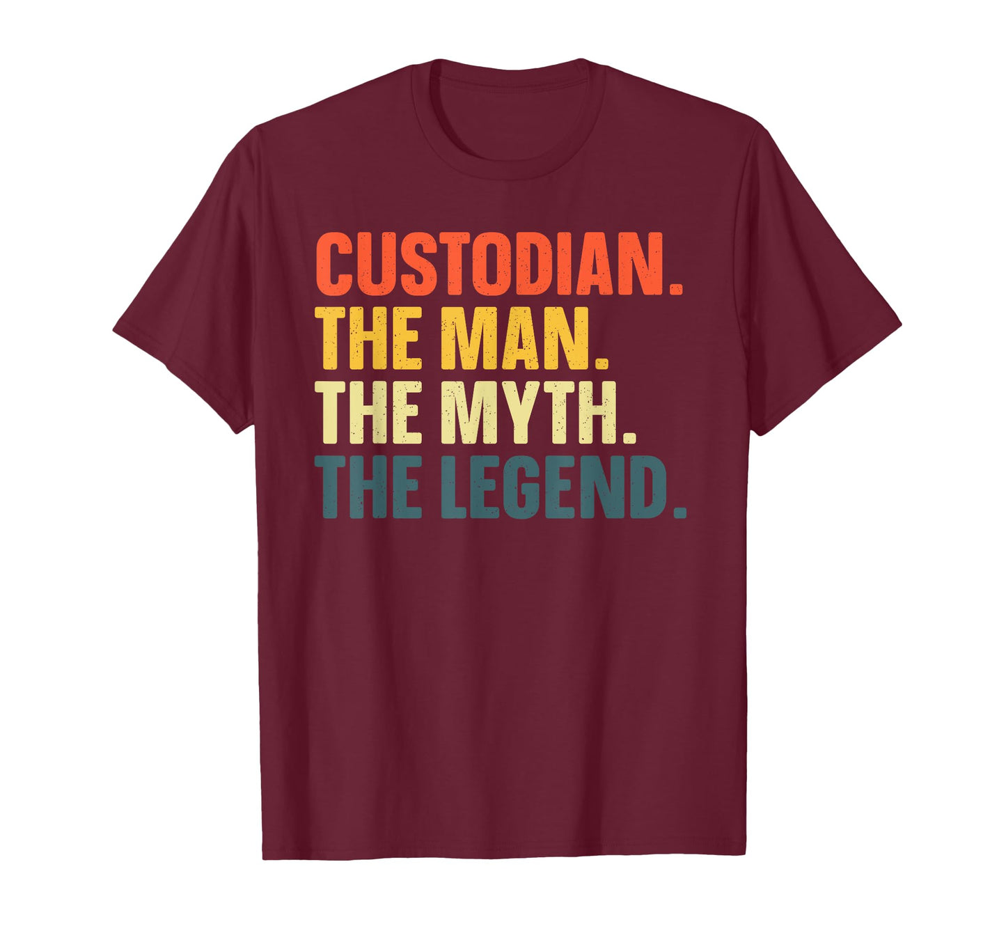 Custodian Art For Men Janitor School Custodian Appreciation T-Shirt