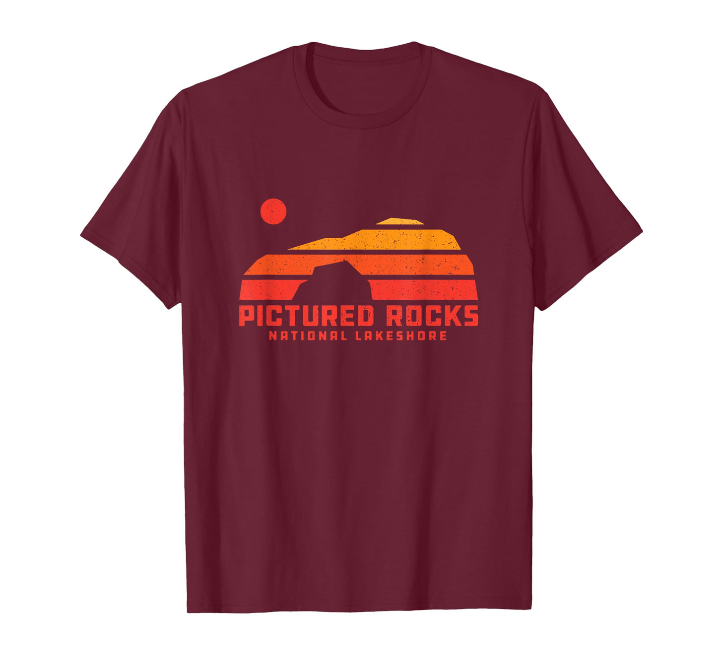Lover’s Leap Sanstone Cliffs Pictured Rocks Michigan 70s 80s T-Shirt