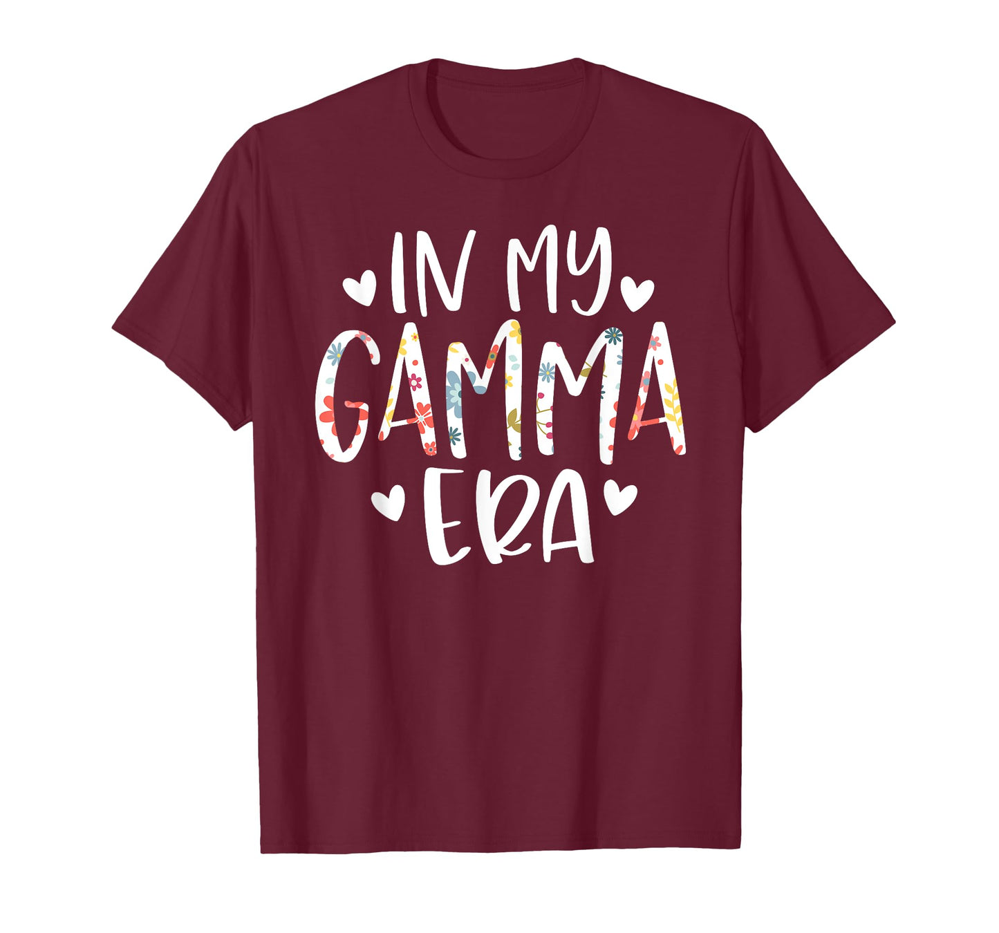 In My Gamma Era Flower Letter Floral Cute Gifts For Gamma T-Shirt