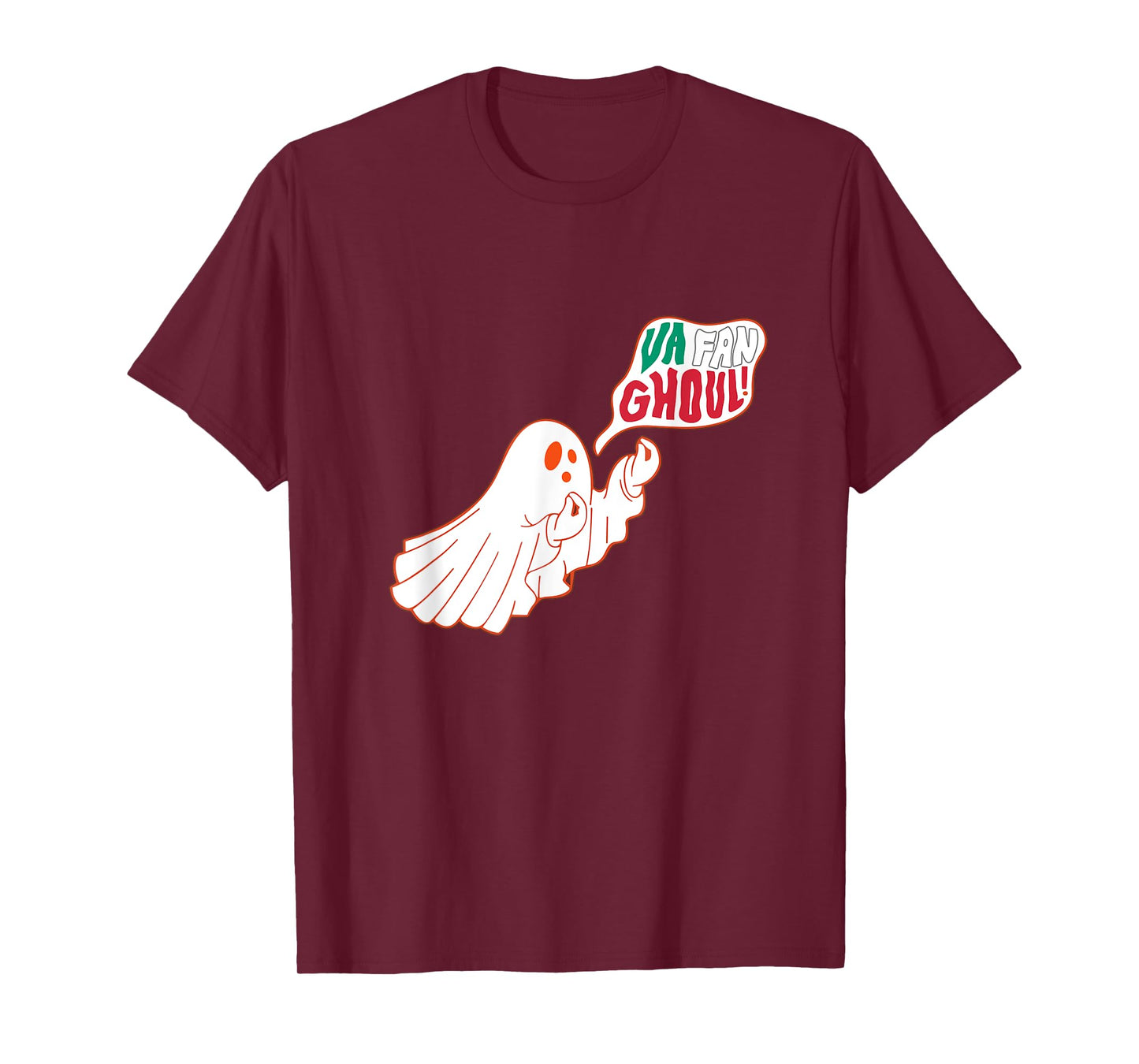 Va Fan Ghoul Funny Italian Ghost Halloween Italian Flag T-Shirt