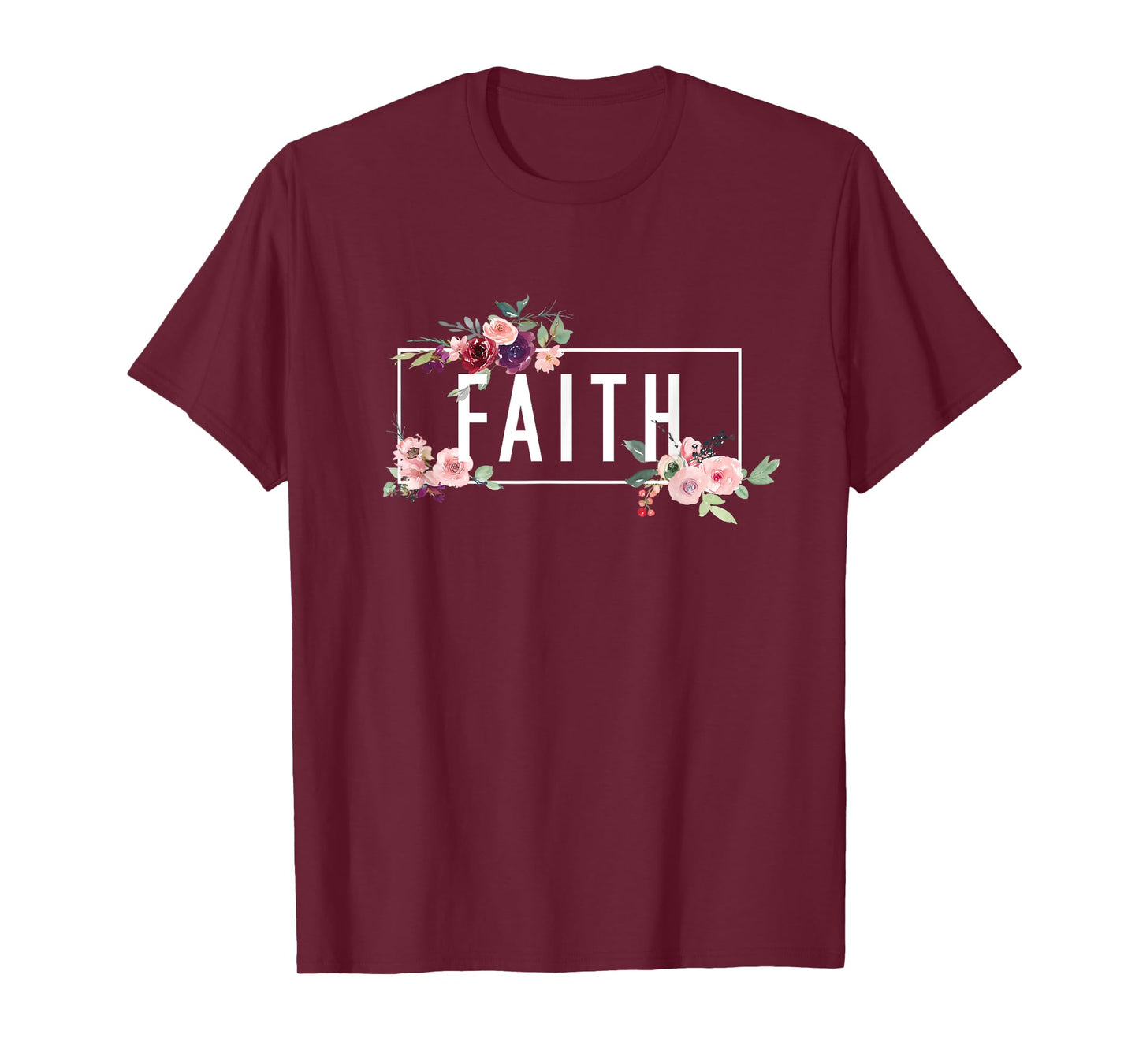 Modern Flora Flowers Bouquet Design. Spiritual Woman Faith T-Shirt