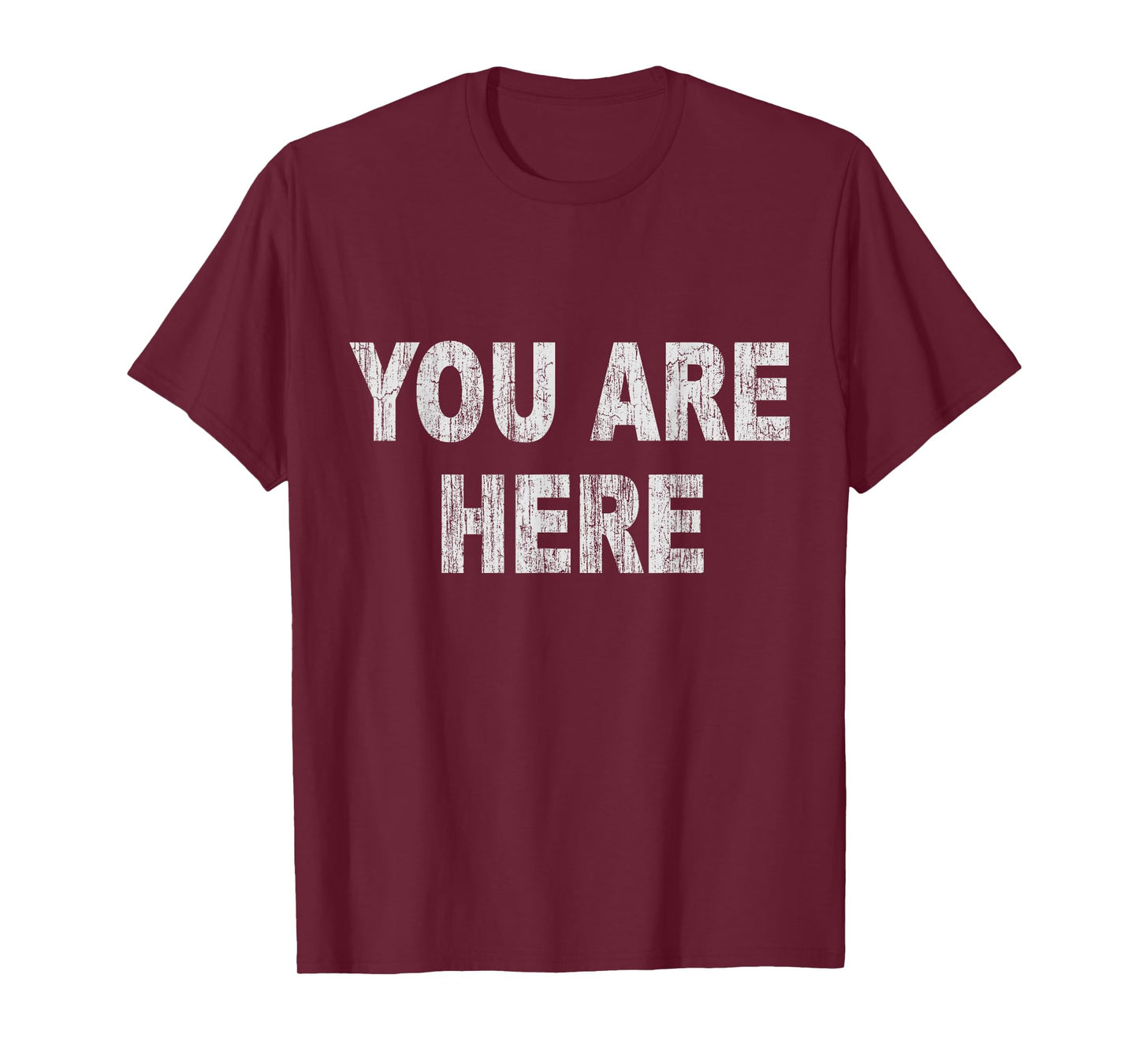 Womens Vintage You Are Here T-Shirt Small Navy