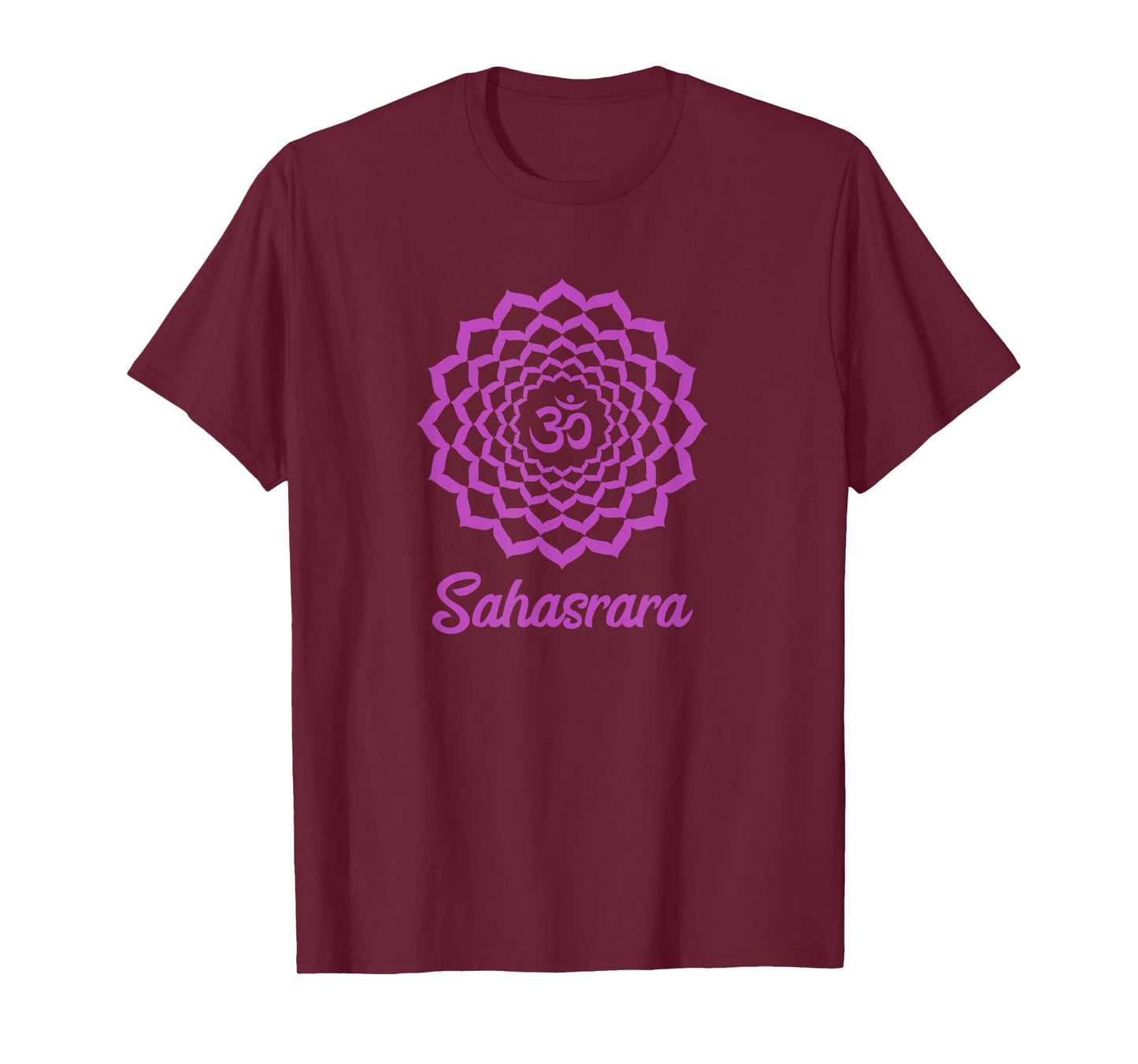 Crown Chakra Symbol Purple Sahasrara Yogi Yoga T-Shirt