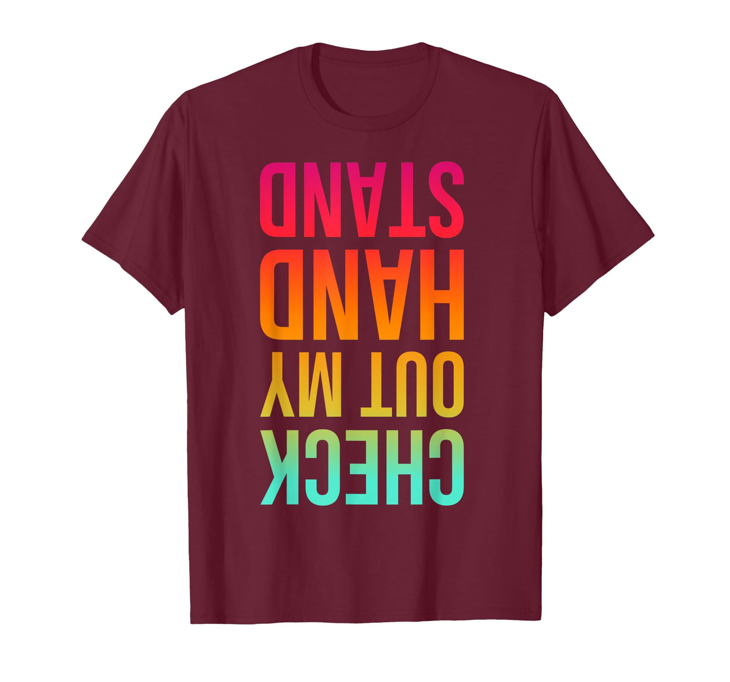 Check Out My Handstand Funny Gymnastics Boys Girls T-Shirt